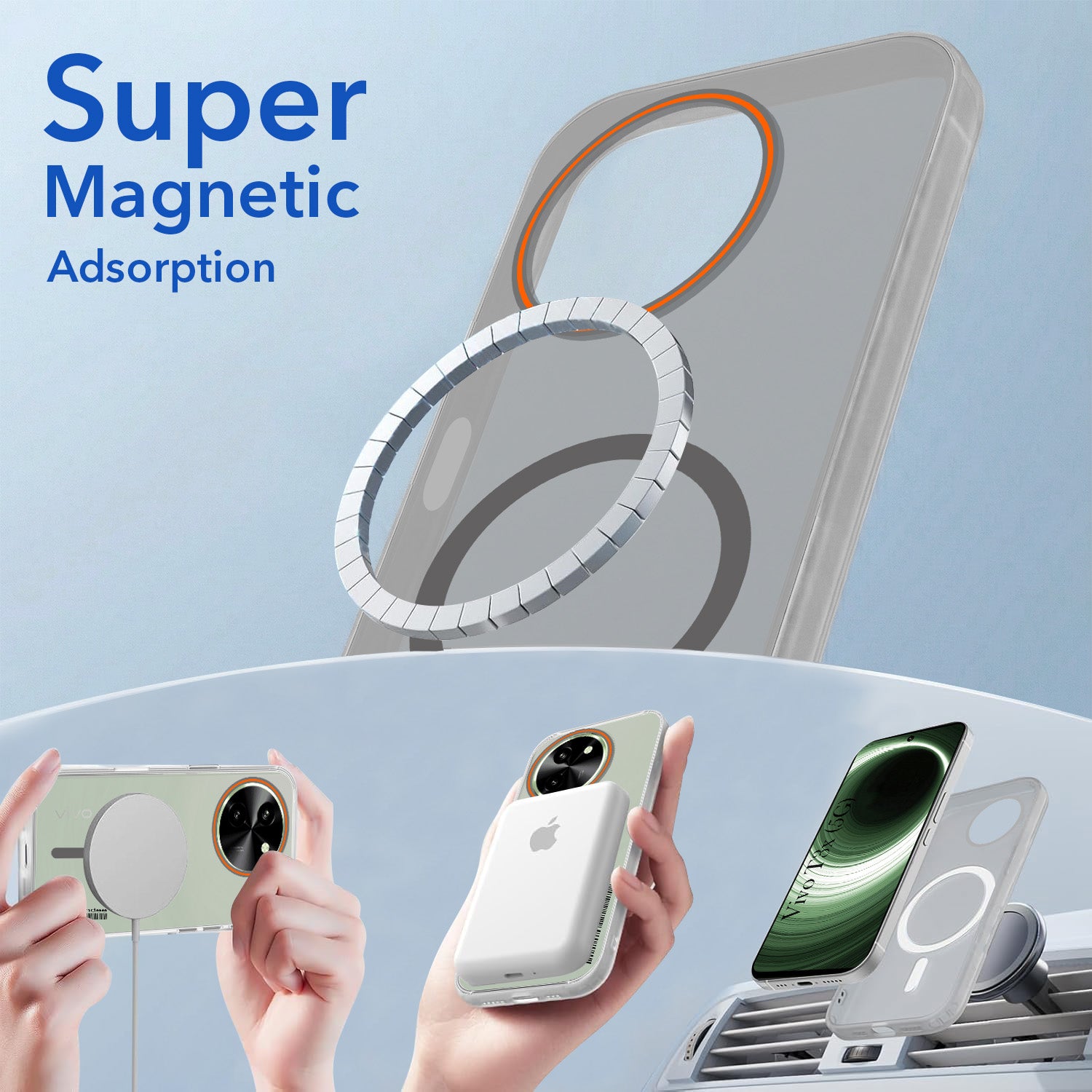 For Vivo T3x 5G Back Cover Case (Soft Touch | Camera Bump Protection | MagSafe Compatible | Matte Finish)