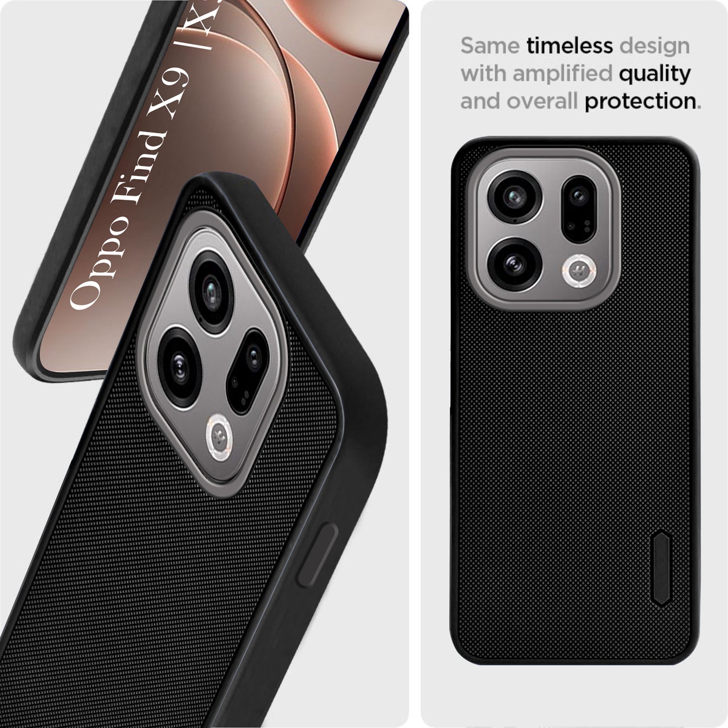 For Oppo Find X9 | Oppo Find X9s Back Cover Case Rubberised  (Textured Grip Design | Micro-Fiber Cloth Inside | Slim and Light Weight | Soft Touch and Feel)