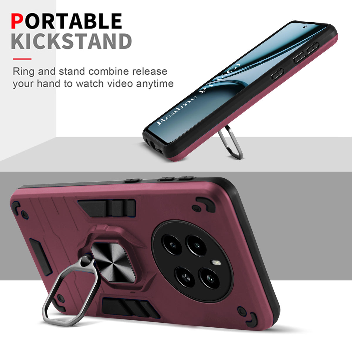 For Realme P1 5G Back Cover Case (Shockproof Polycarbonate Dual Layer Hybrid Armor)