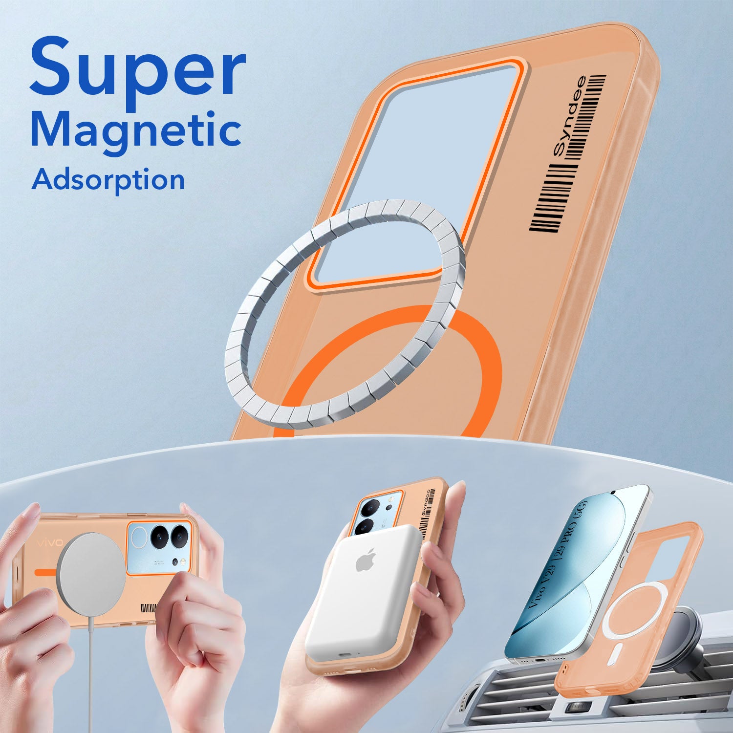 For Vivo V29 | Vivo V29 Pro 5G Back Cover Case (Soft Touch | Camera Bump Protection | MagSafe Compatible | Matte Finish)