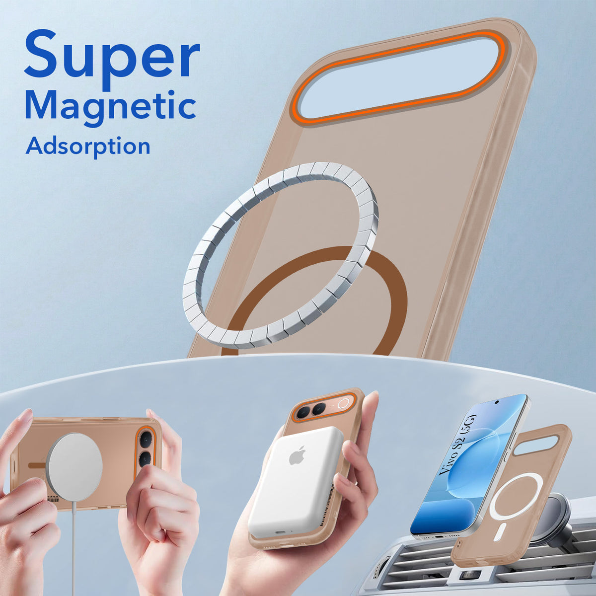 For Vivo S2 5G Back Cover Case (Soft Touch | Camera Bump Protection | MagSafe Compatible | Matte Finish)