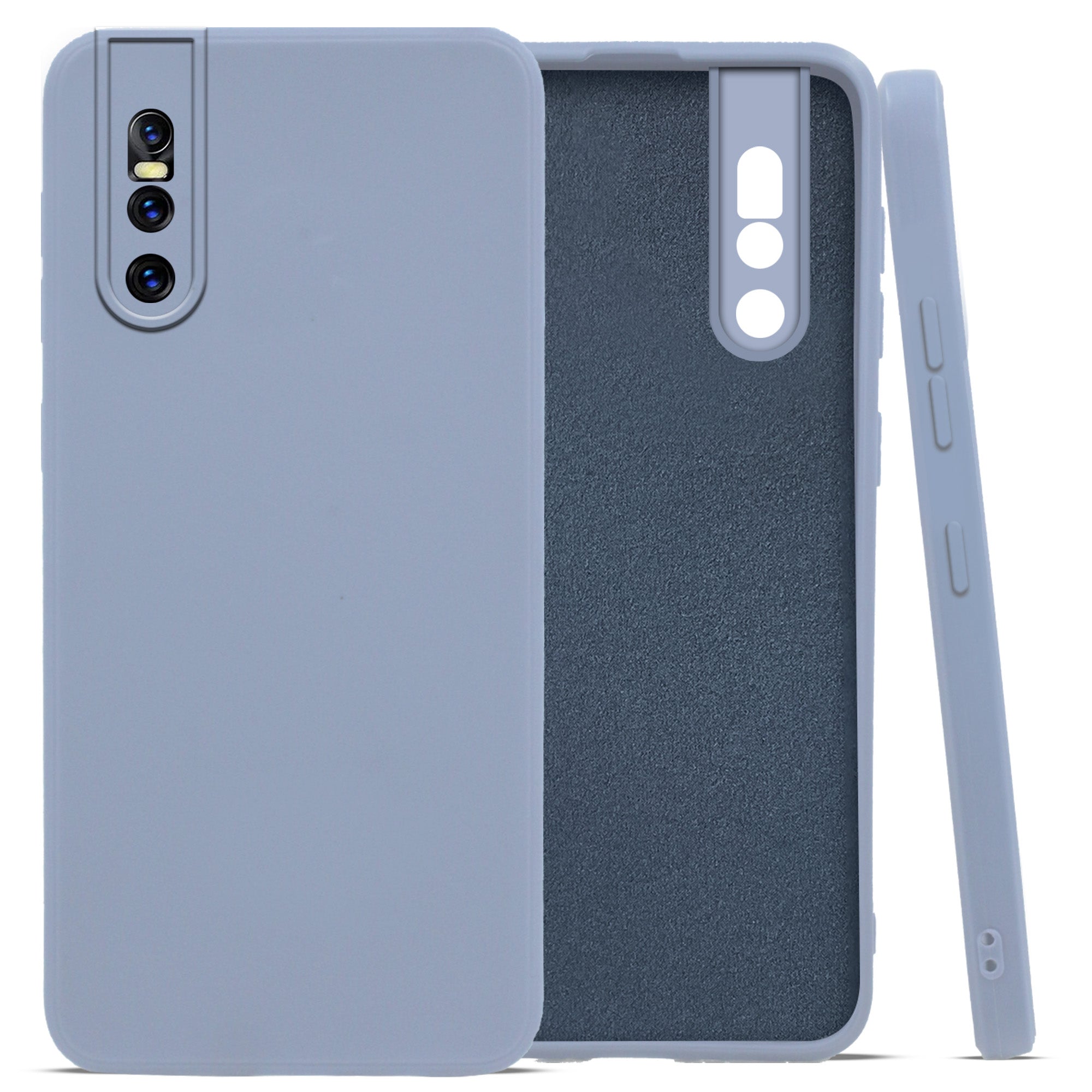 For Vivo V15 Pro Back Cover ( Silicone Clear Shockproof Case with Camera Protection | Soft and Flexible | Transparent)