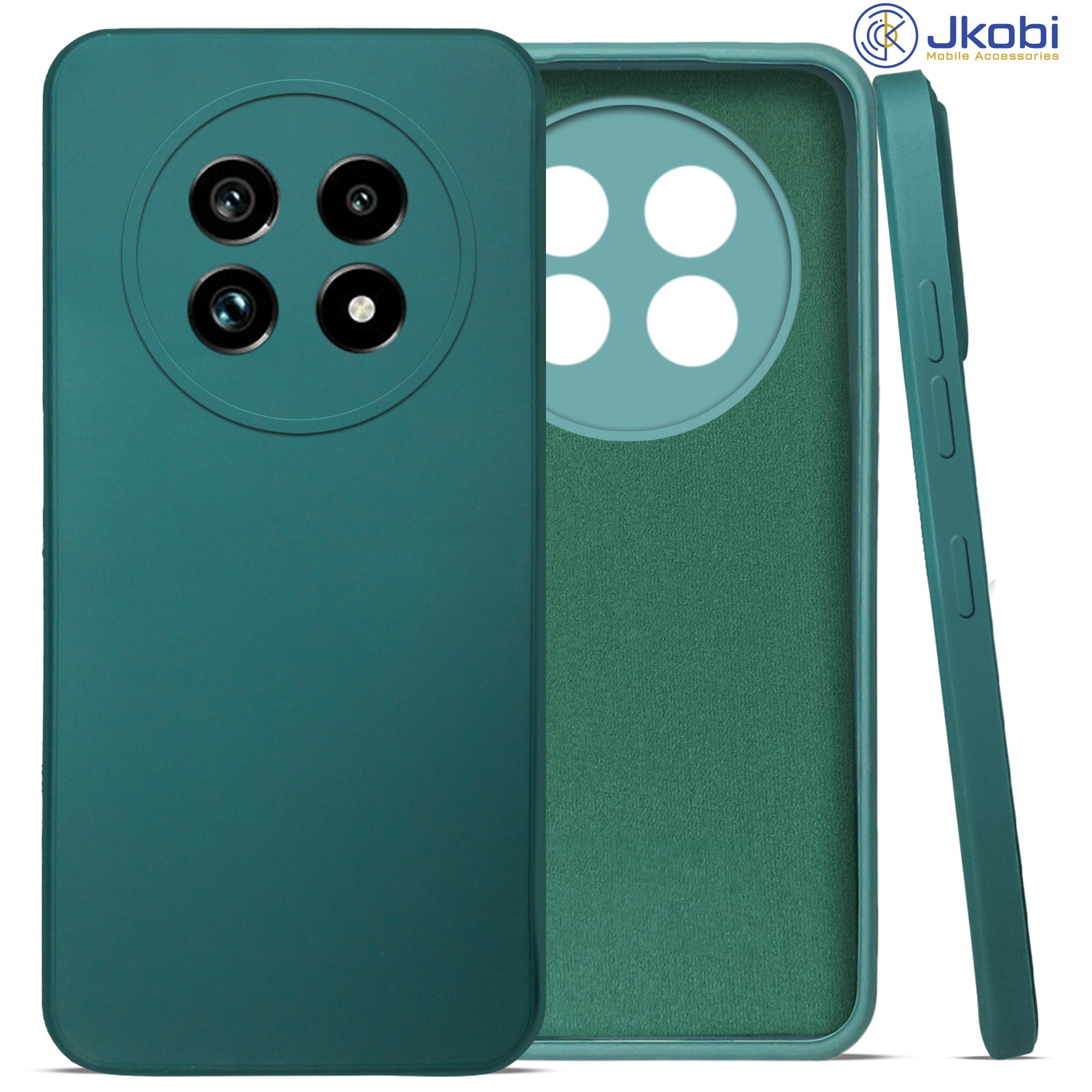 For Realme 14 Pro Lite Back Cover Case (Matte Finish Silicone with Inside Fiber cloth)