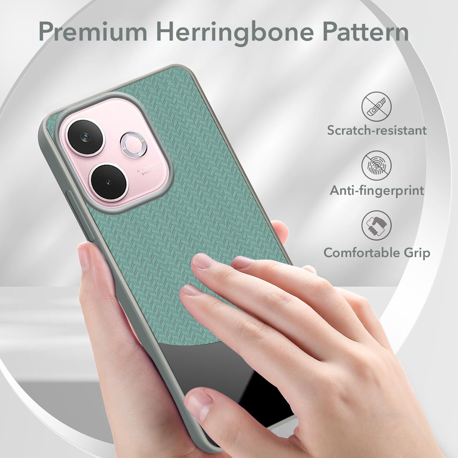 For Oppo A5 Pro Silicone Finish Back Cover Case (Premium Minimalist Professional Feel | Camera Protection Bump)