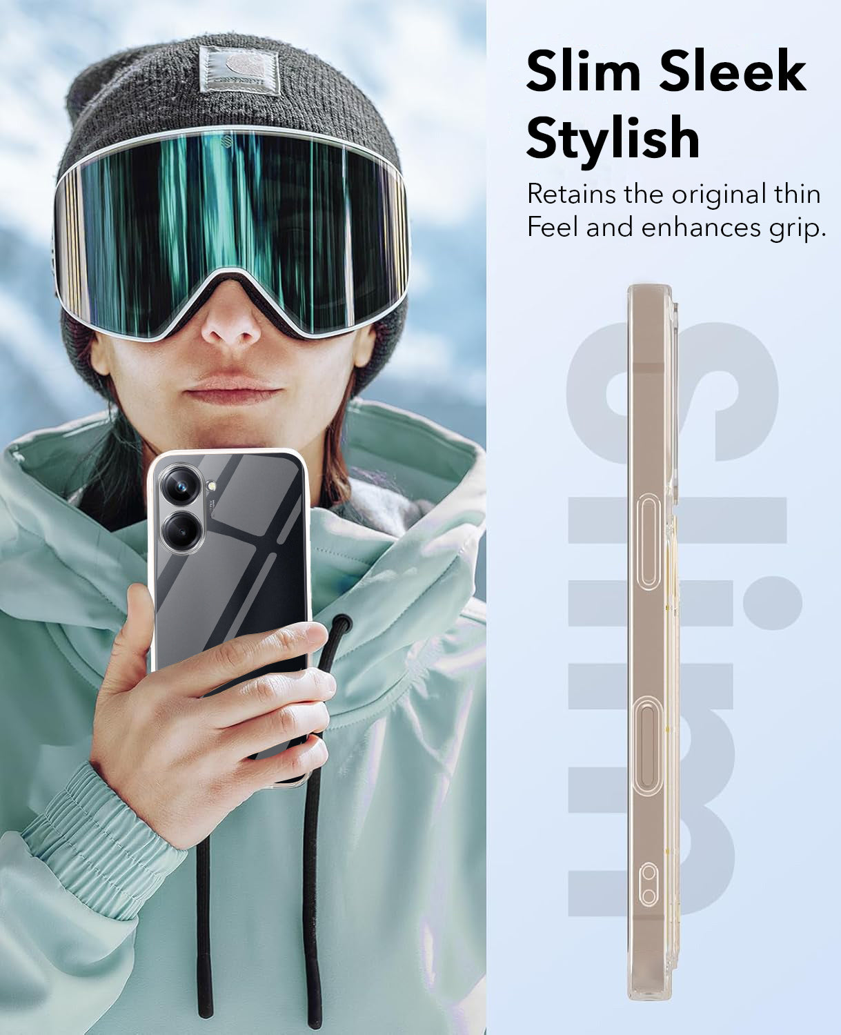 For Realme 10 Pro 5G Back Cover Case (Hard Anti Yellow Clear Case | Drop & Camera Protection | Shockproof Polycarbonate)