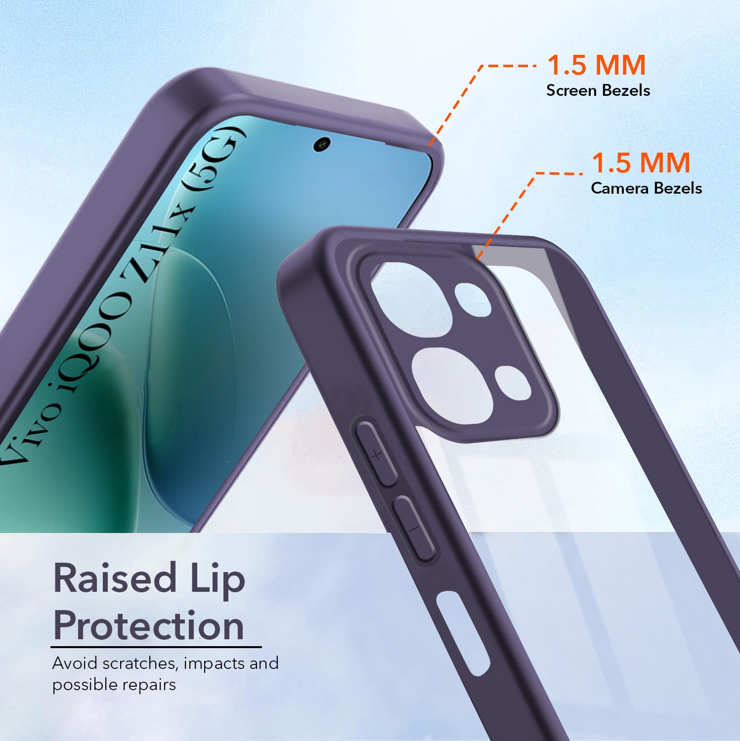 For Vivo iQOO Z11x 5G Back Cover Case Ultra-Hybrid (Lifetime Anti Yellow | Anti Scratch | Crystal Clear Shockproof)