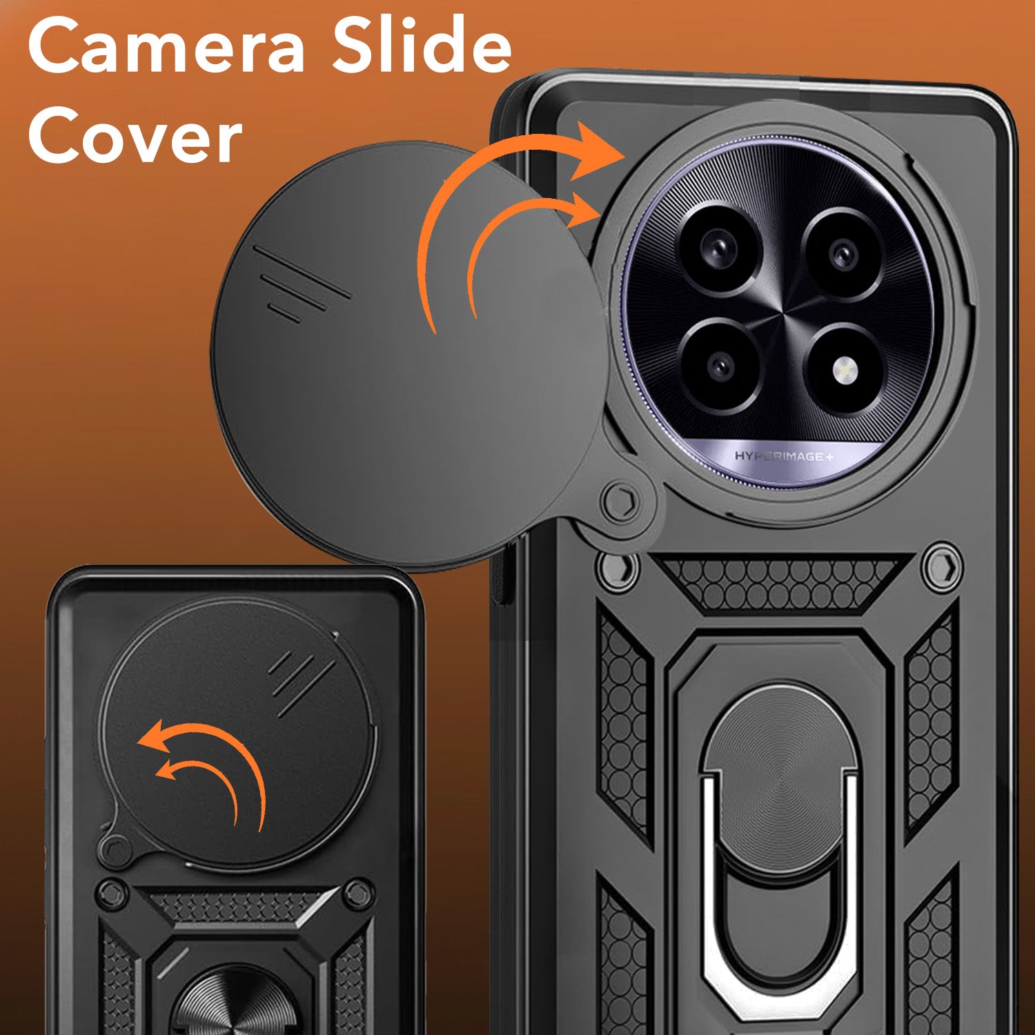 For Realme 13 Pro | Realme 13 Pro Plus 5G Back Cover Case (Hybrid Dual Armor Polycarbonate)