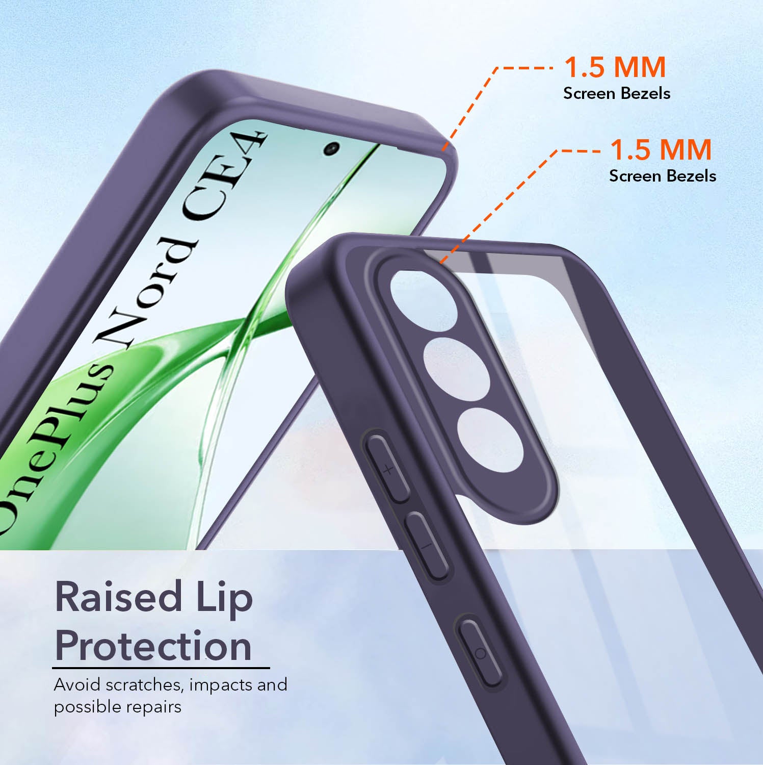 For Oneplus Nord CE 4 Back Cover Case (Lifetime Anti Yellow | Anti Scratch | Crystal Clear Shockproof)