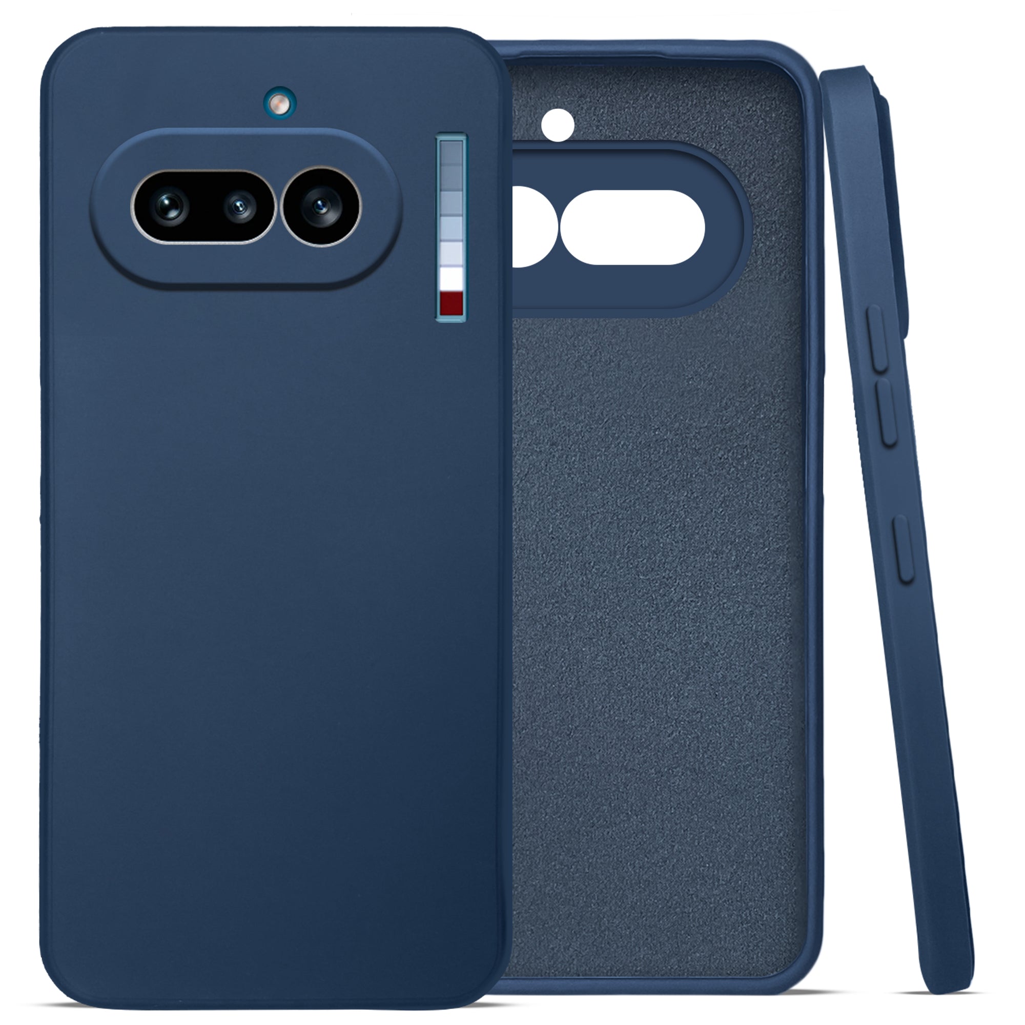 For Nothing Phone 4A 5G Back Cover Case (Matte Finish Silicone with Inside Fiber cloth)