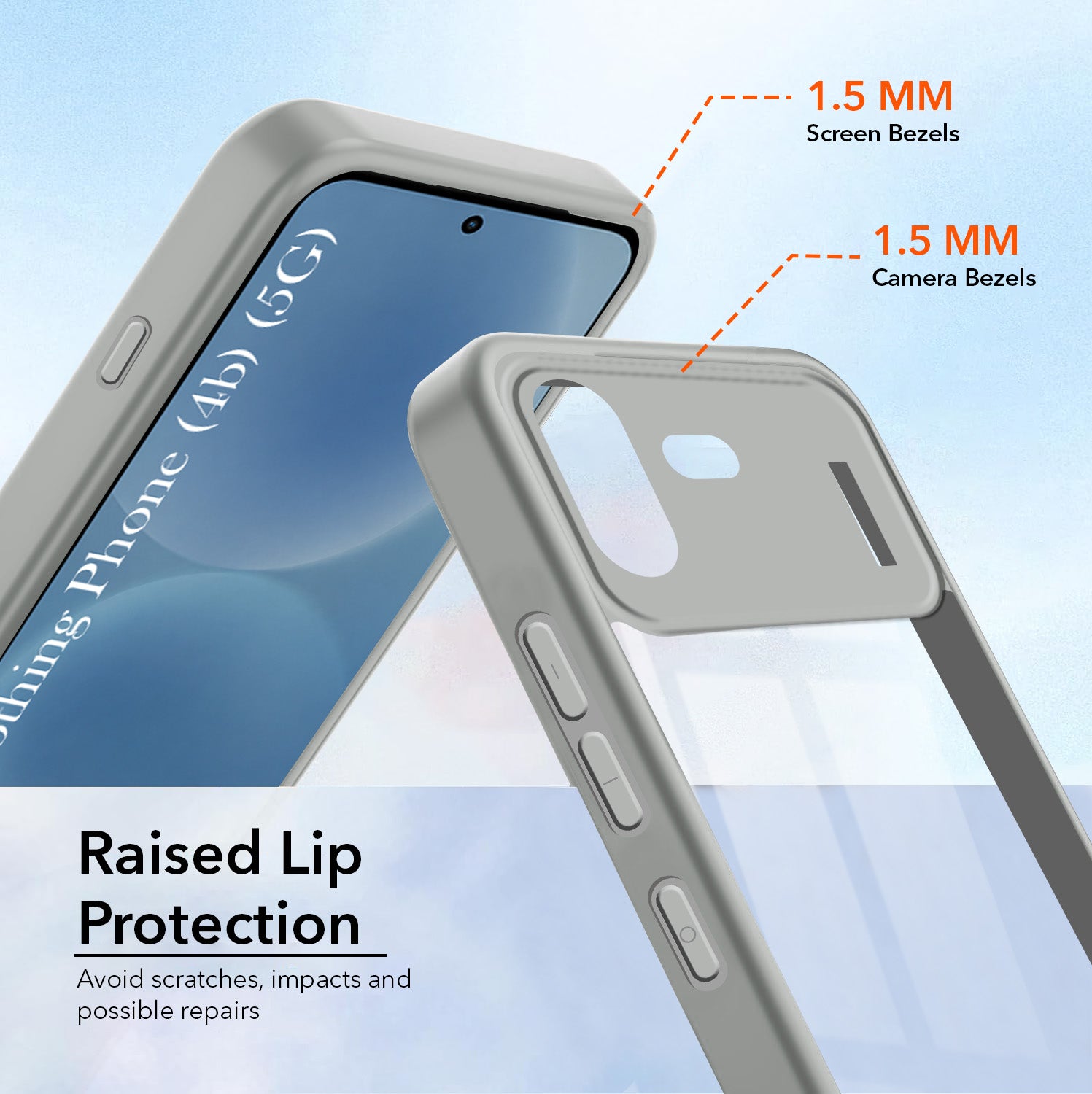For Nothing Phone 4B 5G Back Cover Case Ultra-Hybrid (Lifetime Anti Yellow | Anti Scratch | Crystal Clear Shockproof)
