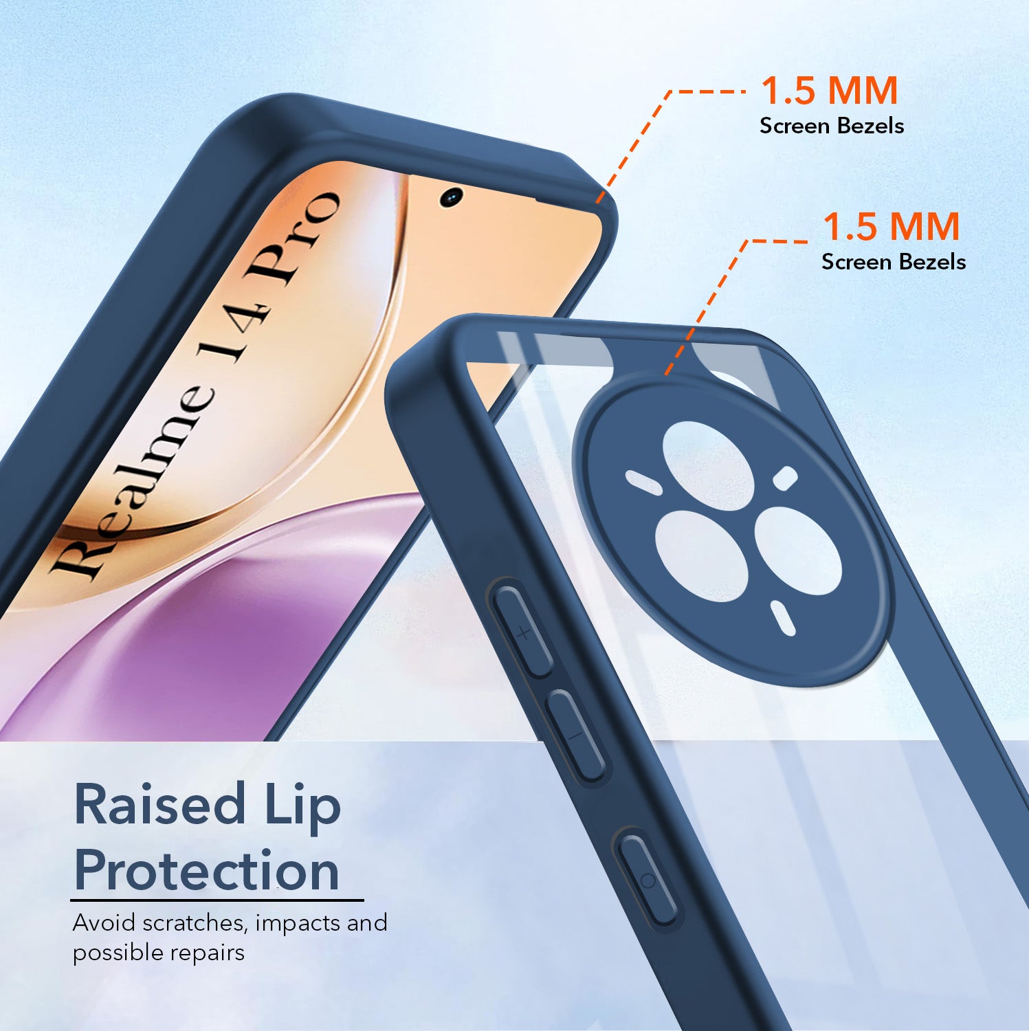 For Realme 14 Pro Back Cover Case (Lifetime Anti Yellow | Anti Scratch | Crystal Clear Shockproof)