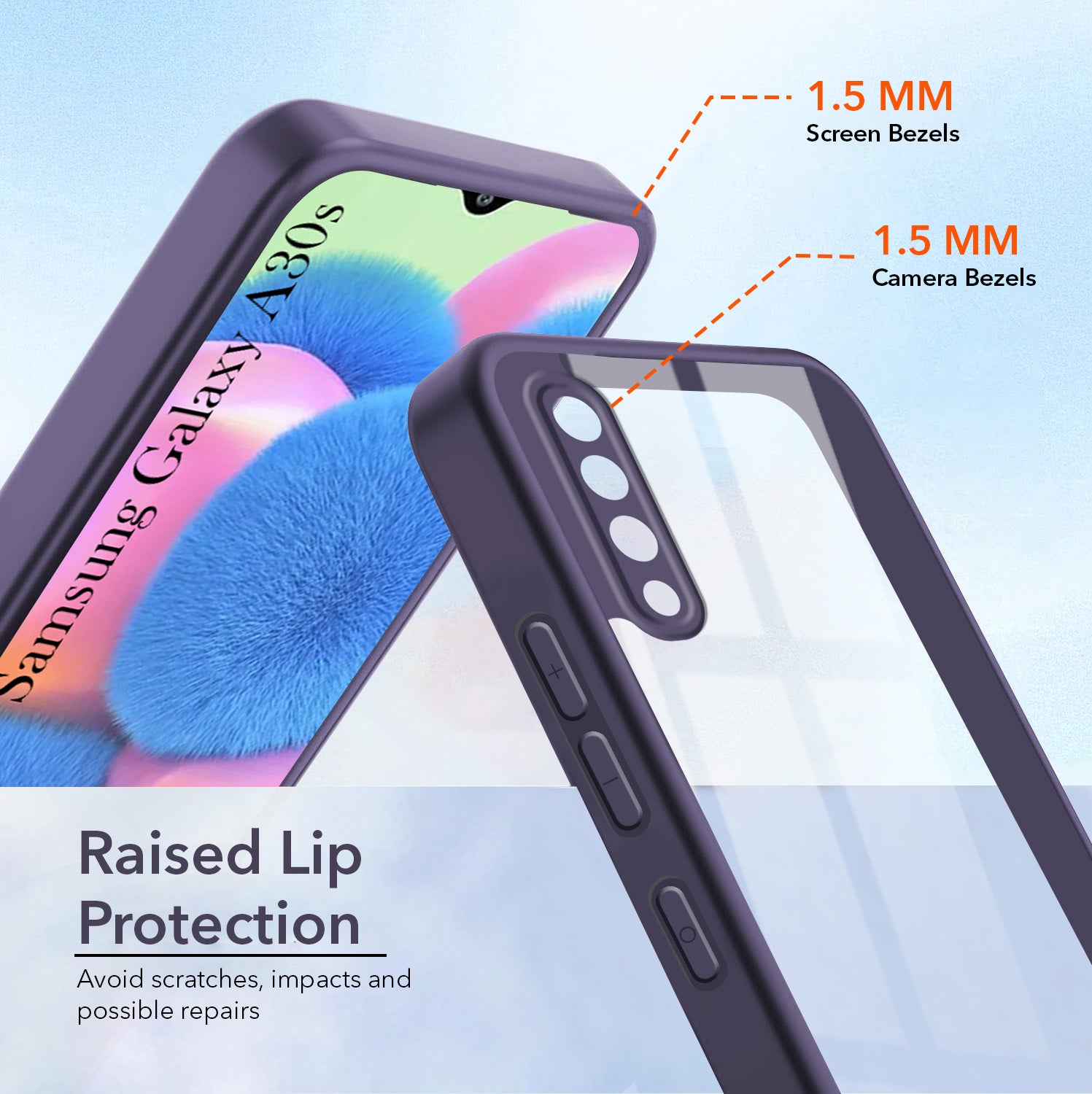 For Samsung Galaxy A30s Back Cover Case Ultra-Hybrid (Lifetime Anti Yellow | Anti Scratch | Crystal Clear Shockproof)