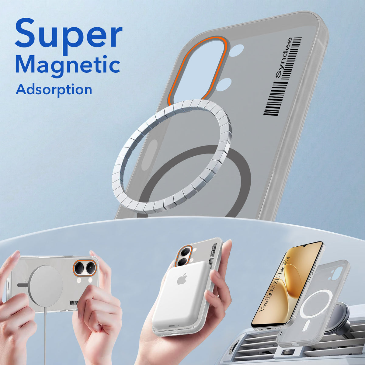 For Vivo iQOO Z11 Lite Back Cover Case (Soft Touch | Camera Bump Protection | MagSafe Compatible | Matte Finish)