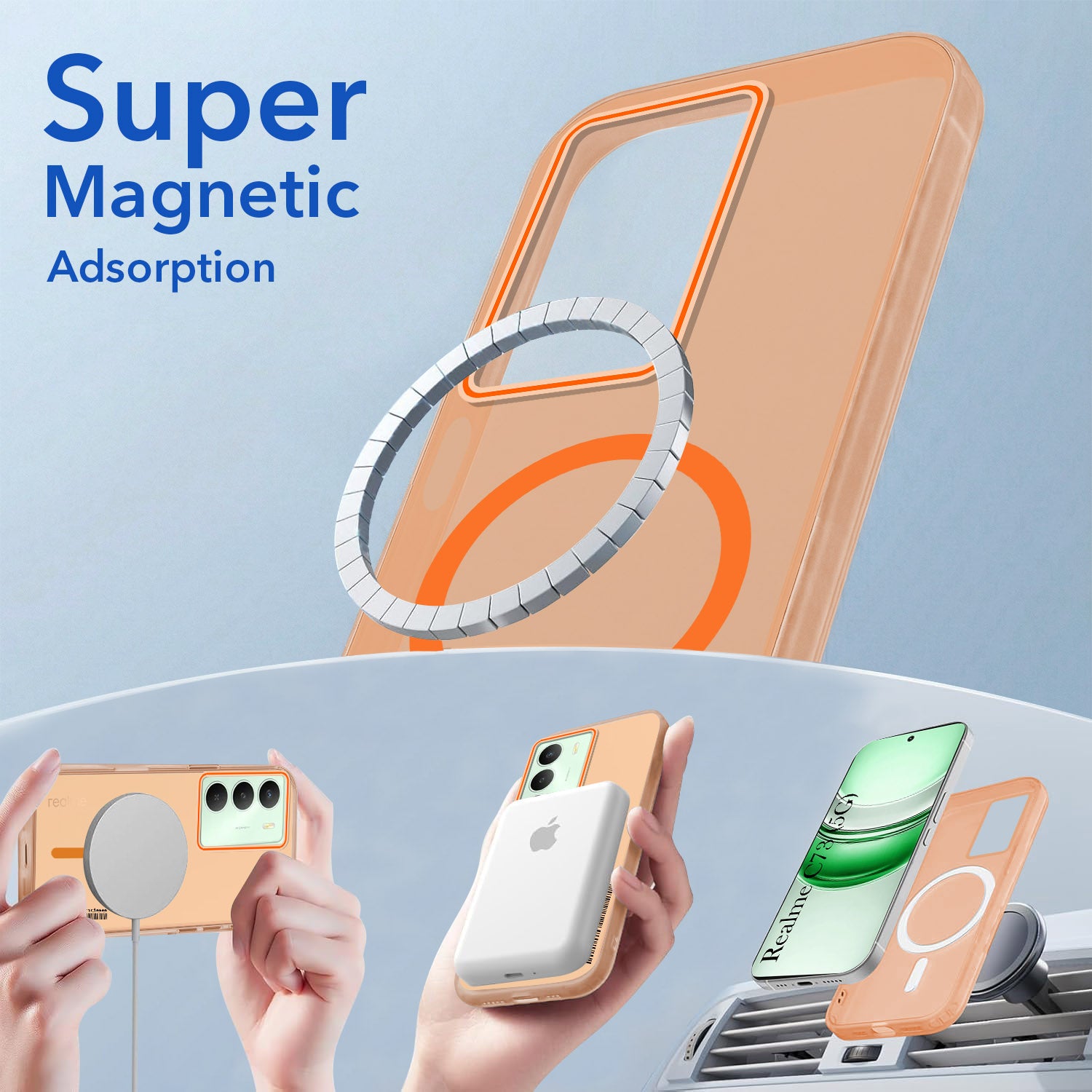For Realme C73 Back Cover Case (Soft Touch | Camera Bump Protection | MagSafe Compatible | Matte Finish)
