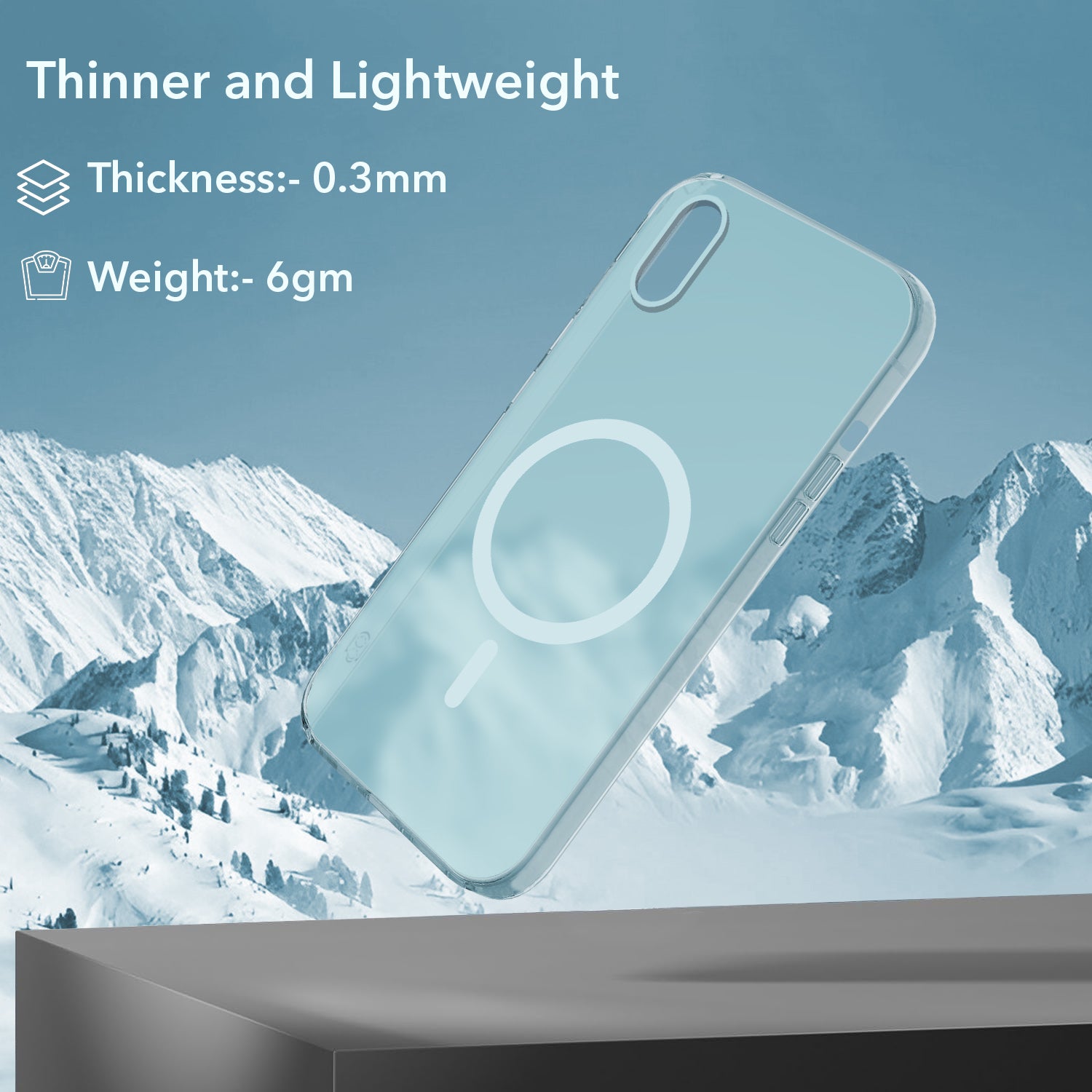 For Apple iPhone Xs Back Cover Case (Frosted Matte Feel | MagSafe Compatible Wireless Charging | Polycarbonate Material)