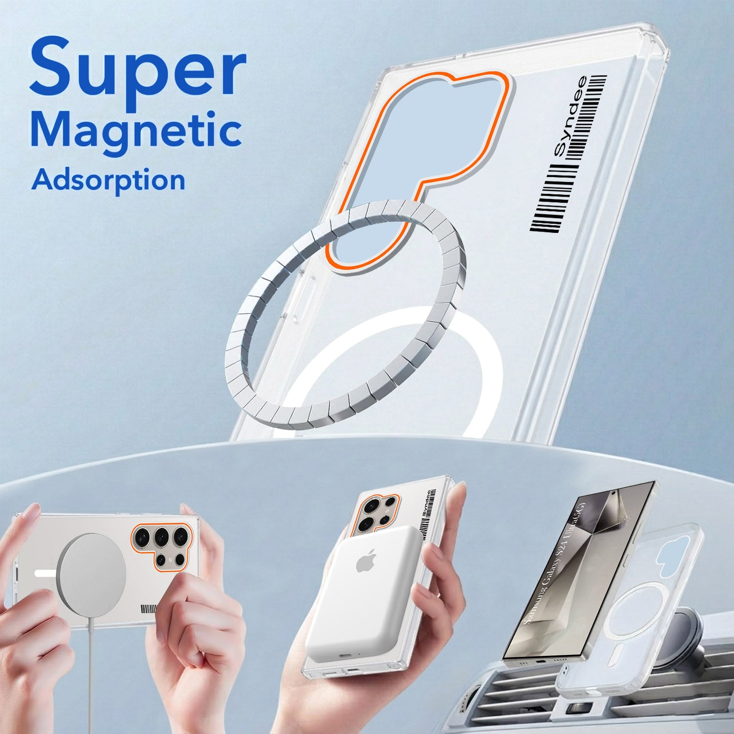 For Samsung Galaxy S24 Ultra Back Cover Case (Soft Touch | Camera Bump Protection | MagSafe Compatible | Matte Finish)