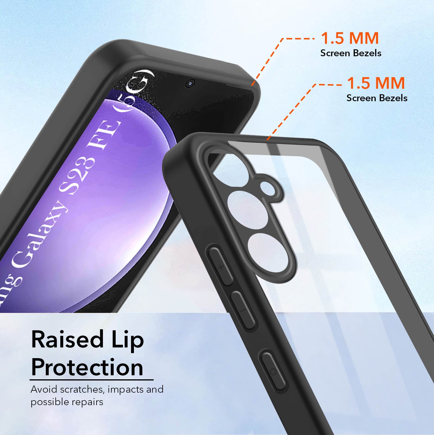 For Samsung Galaxy S23 FE 5G Back Cover Case (Lifetime Anti Yellow | Anti Scratch | Crystal Clear Shockproof)
