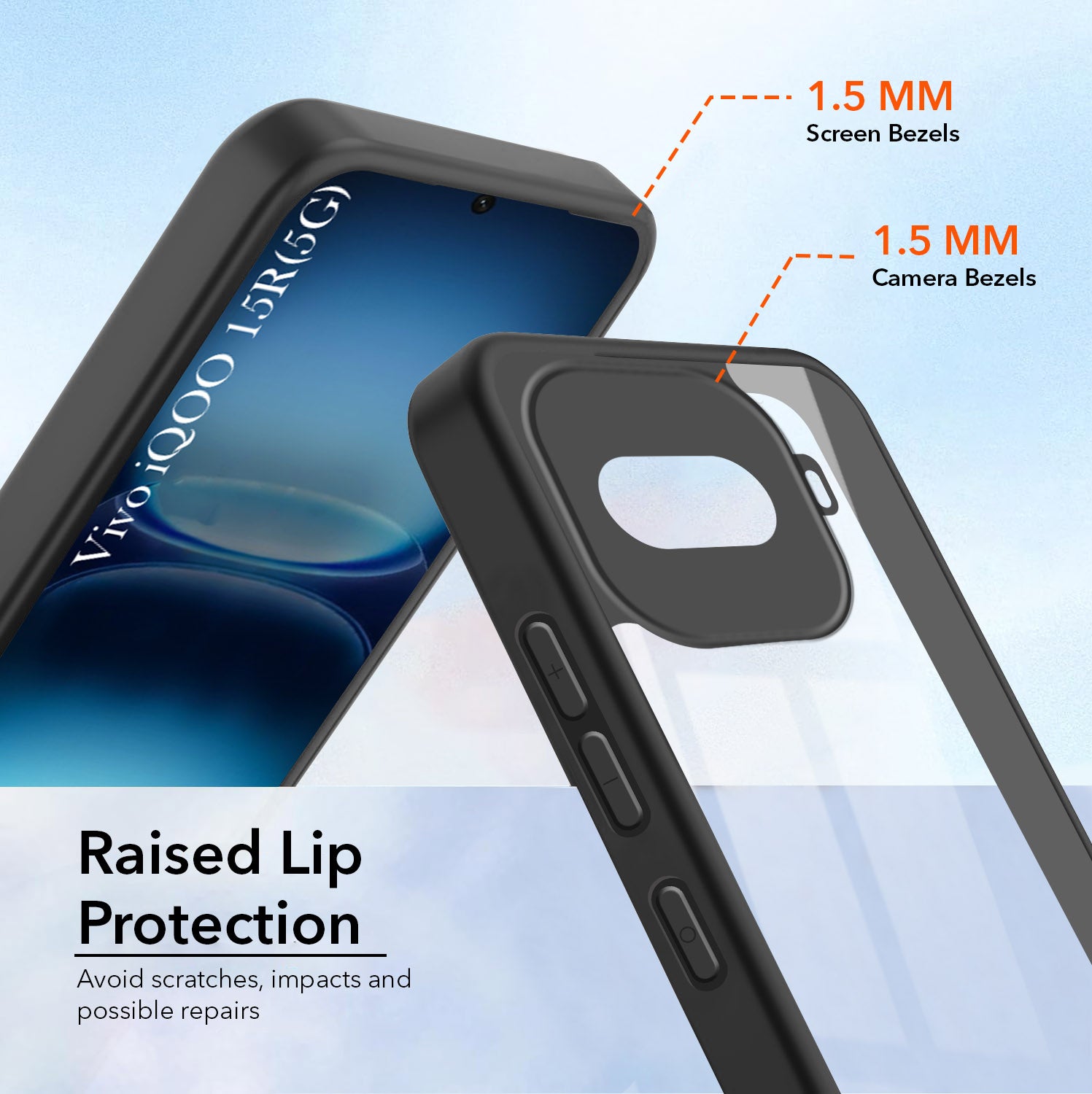 For Vivo iQOO 15R 5G Back Cover Case Ultra-Hybrid (Lifetime Anti Yellow | Anti Scratch | Crystal Clear Shockproof)