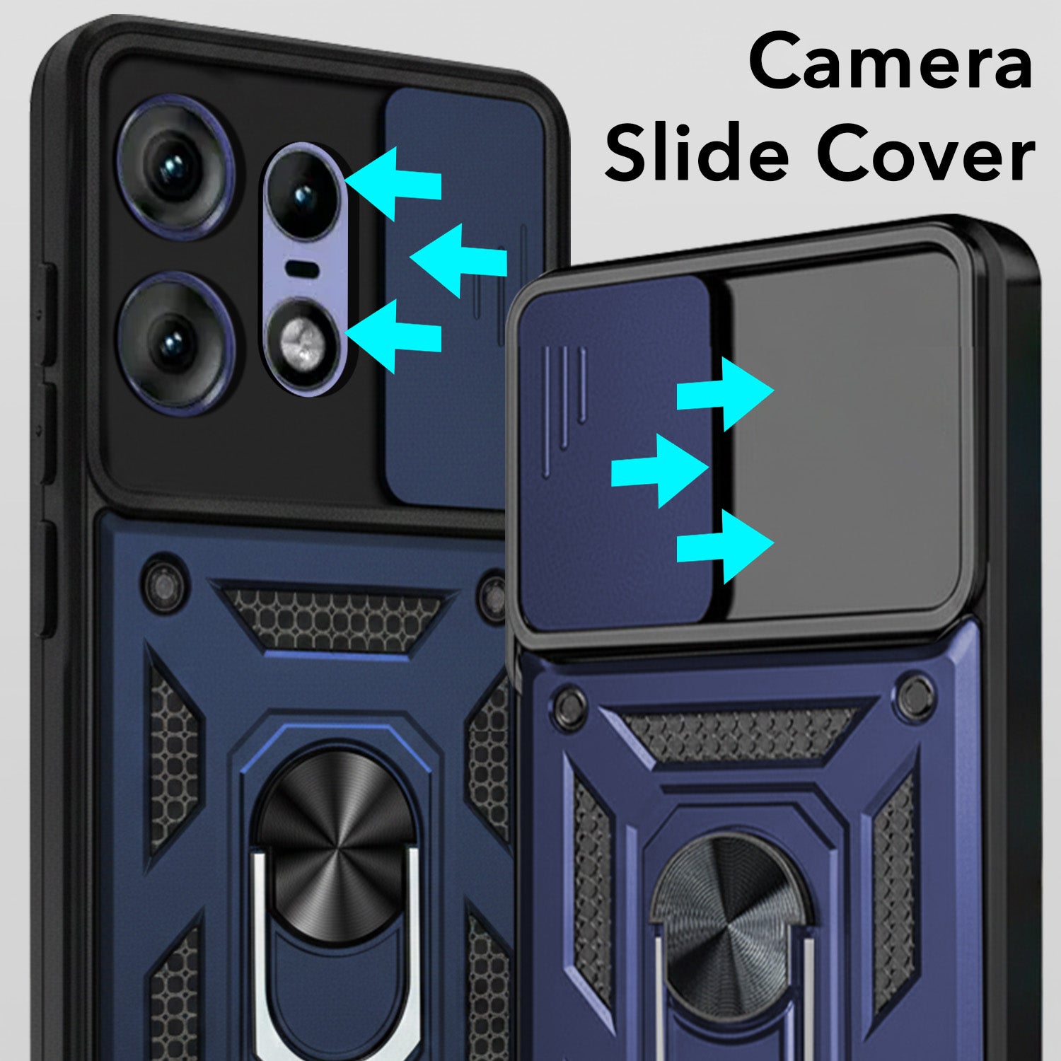 For Motorola Moto Edge 50 Pro Back Cover Case (Hybrid Dual Armor Polycarbonate)