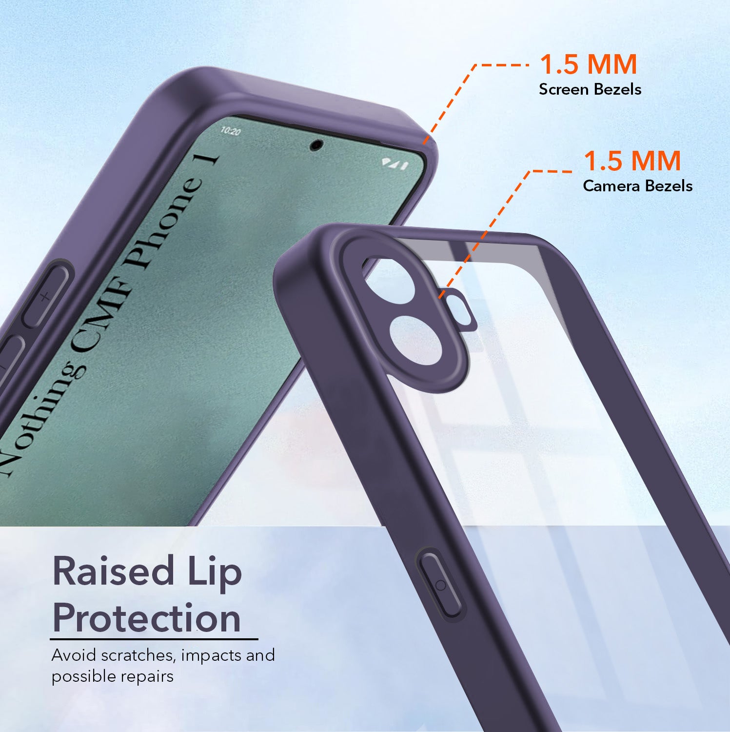 For Nothing CMF Phone 1 Back Cover Case Ultra-Hybrid (Lifetime Anti Yellow | Anti Scratch | Crystal Clear Shockproof)