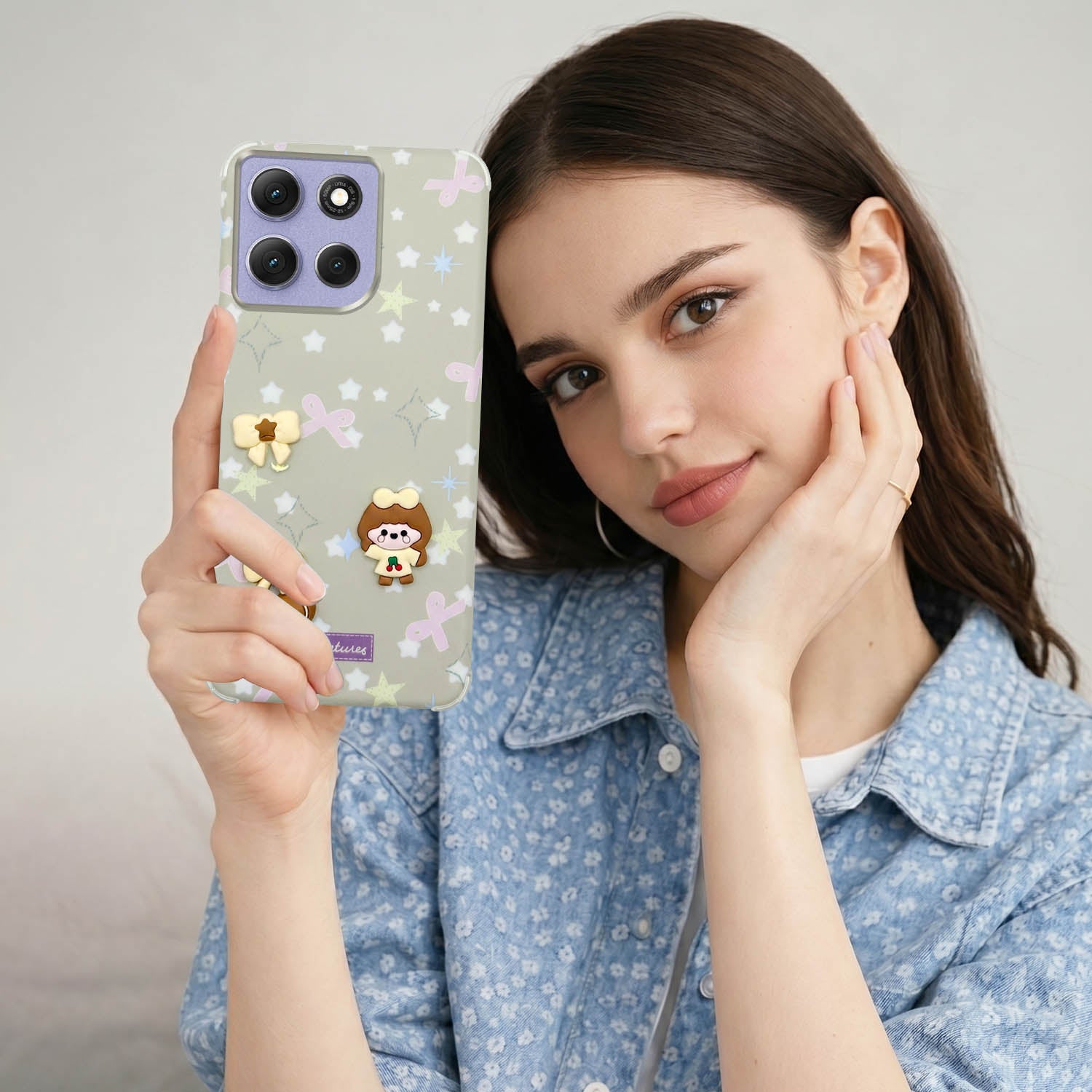 For Motorola Moto G86 Power Back Cover Case (3D Cute Cartoons | Hard Back Side Soft | Matte Premium Finish | HD Printing)