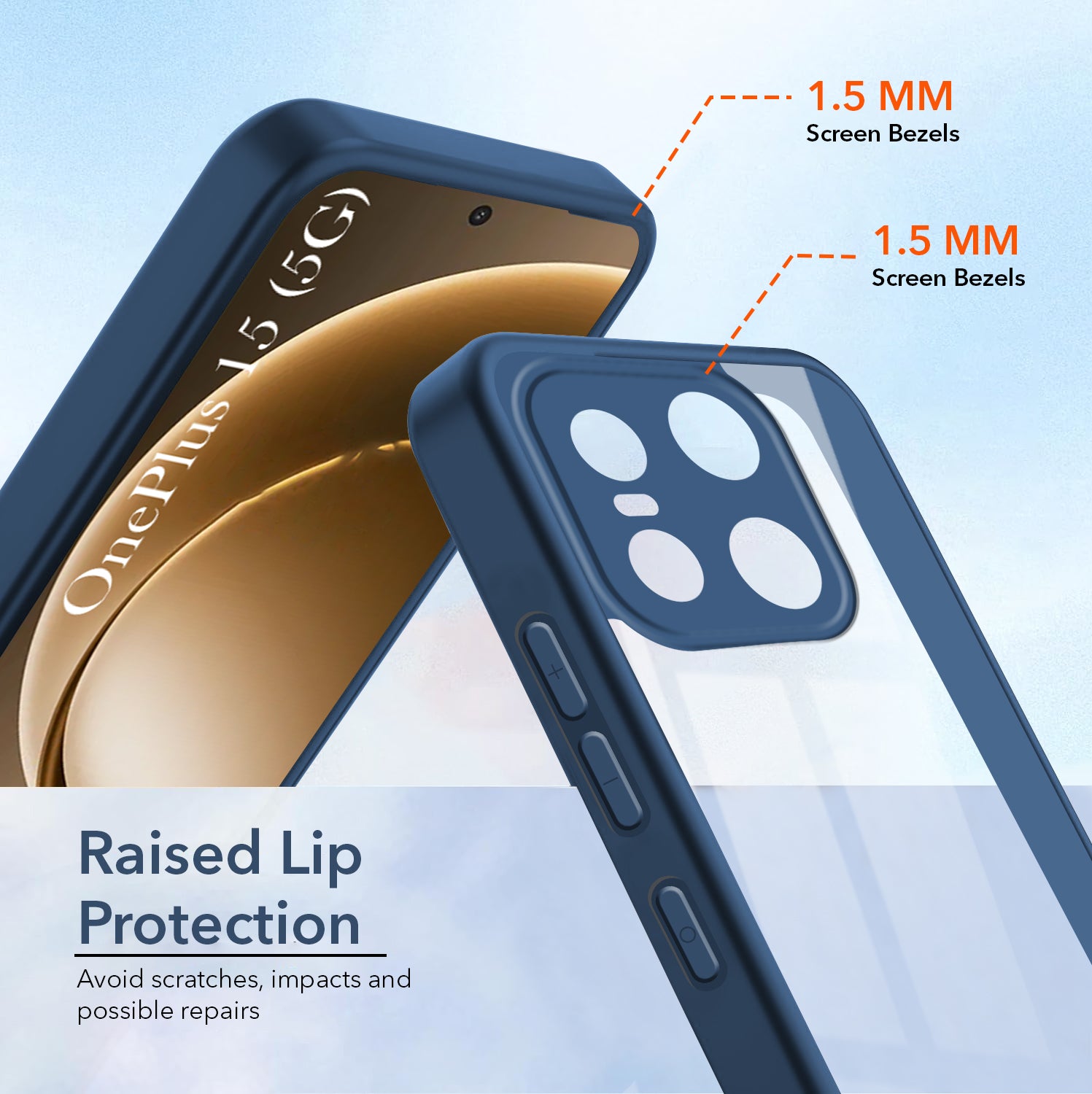 For OnePlus 15 5G Back Cover Case Ultra-Hybrid (Lifetime Anti Yellow | Anti Scratch | Crystal Clear Shockproof)