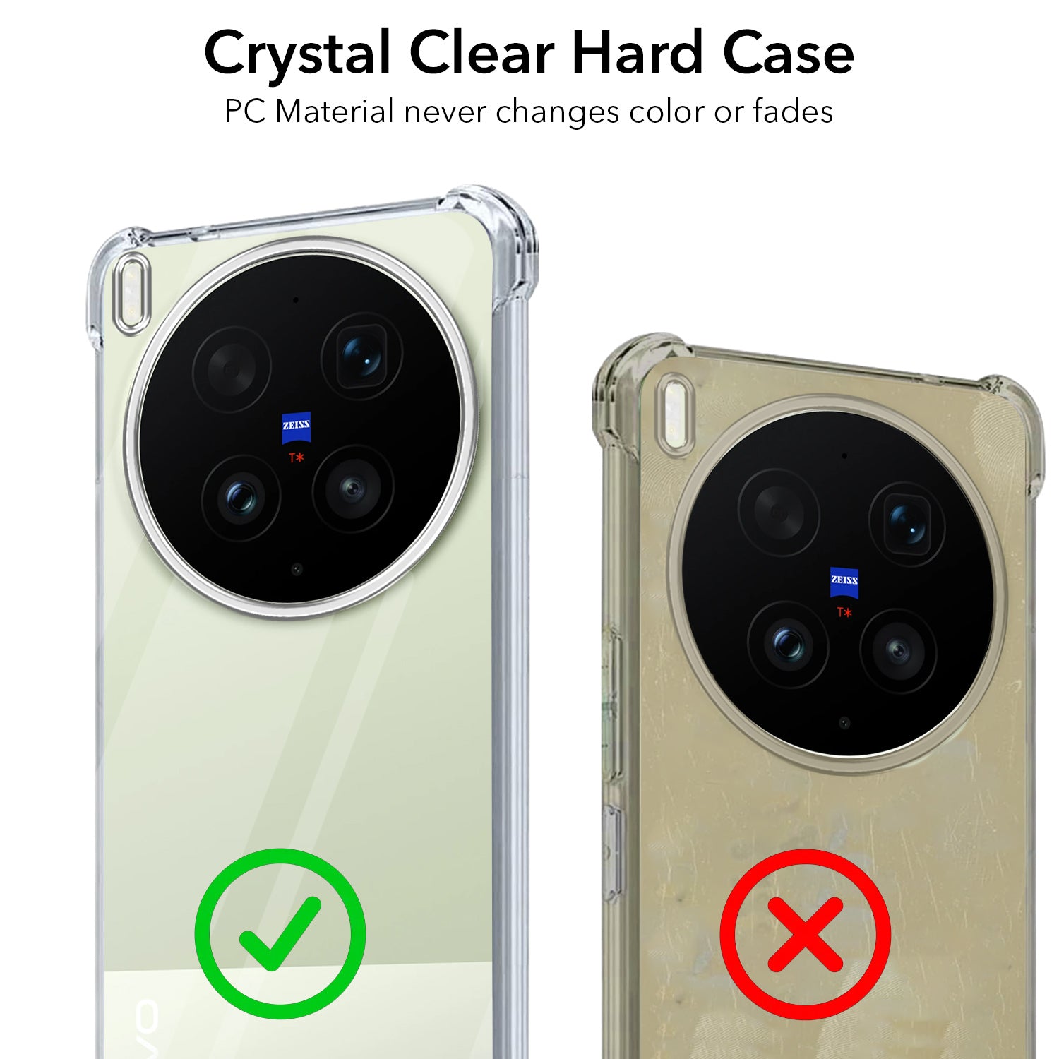 For Vivo X300 Ultra Back Cover Shockproof Crystal-Clear (Drop & Camera Protection | Hard Polycarbonate)