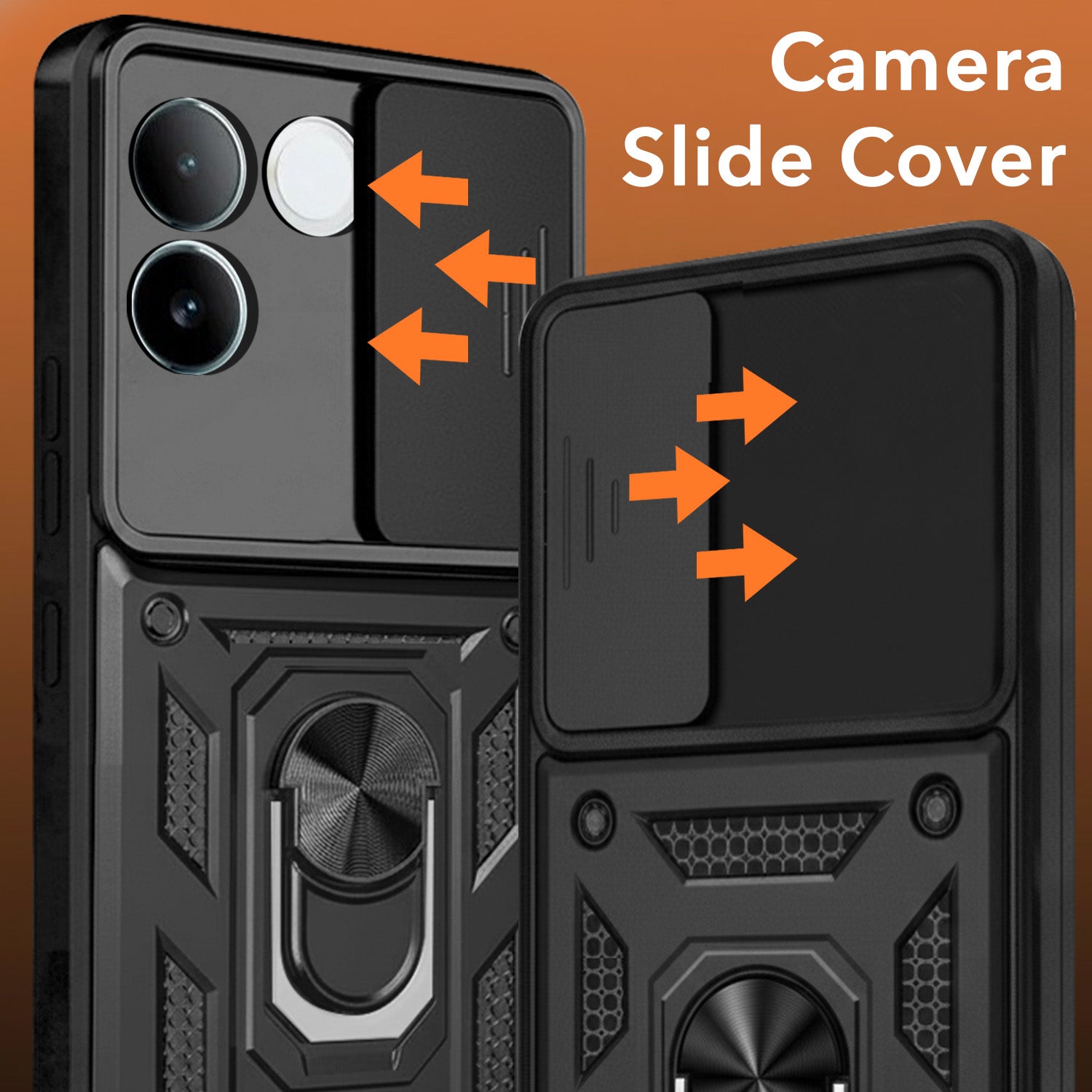 For Vivo iQOO Z7 Pro Back Cover Case (Hybrid Dual Armor Polycarbonate)