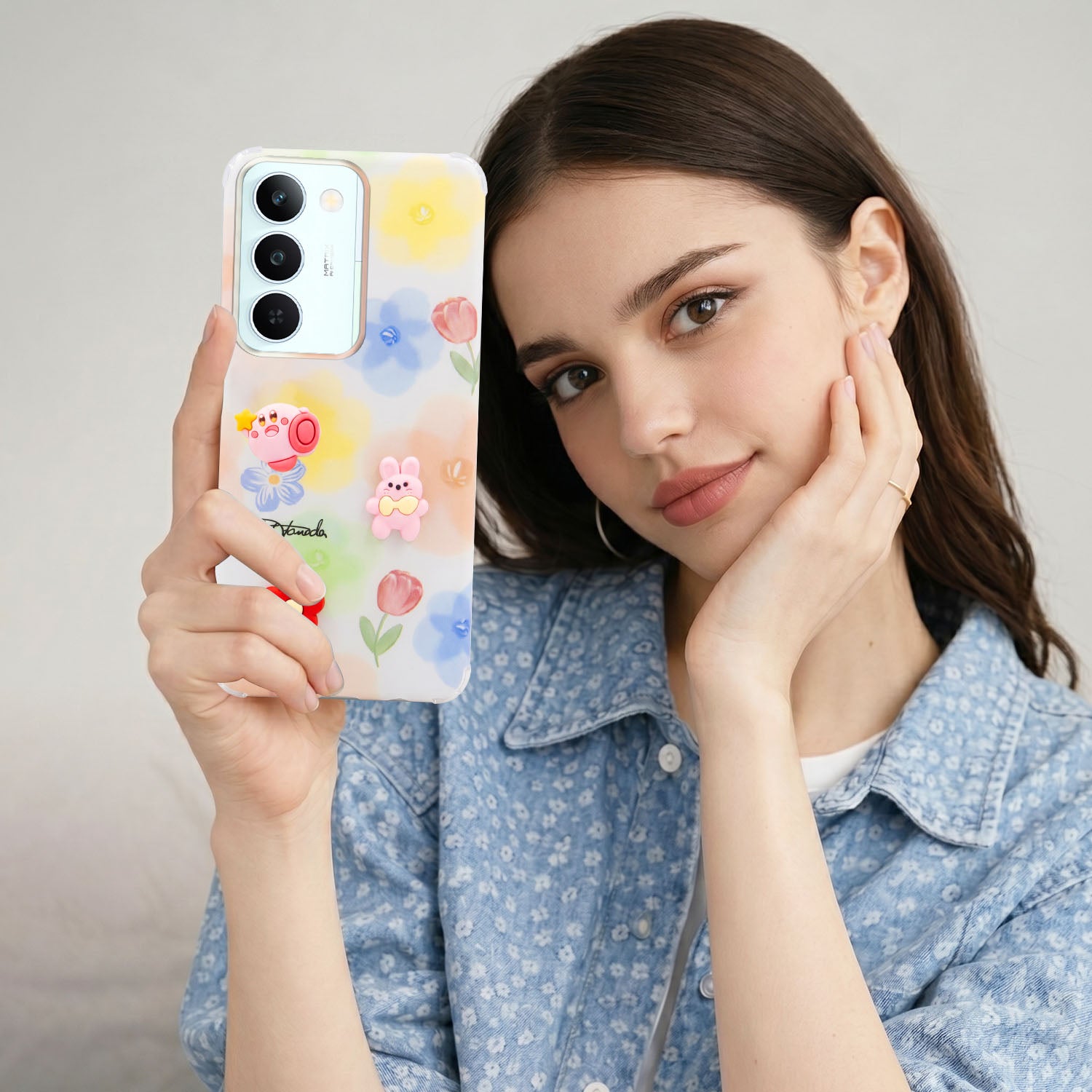 For Realme P4 Lite 5G | Realme Narzo 100 Lite 5G Back Cover Case (3D Cute Cartoons | Hard Back Side Soft | Matte Premium Finish | HD Printing)