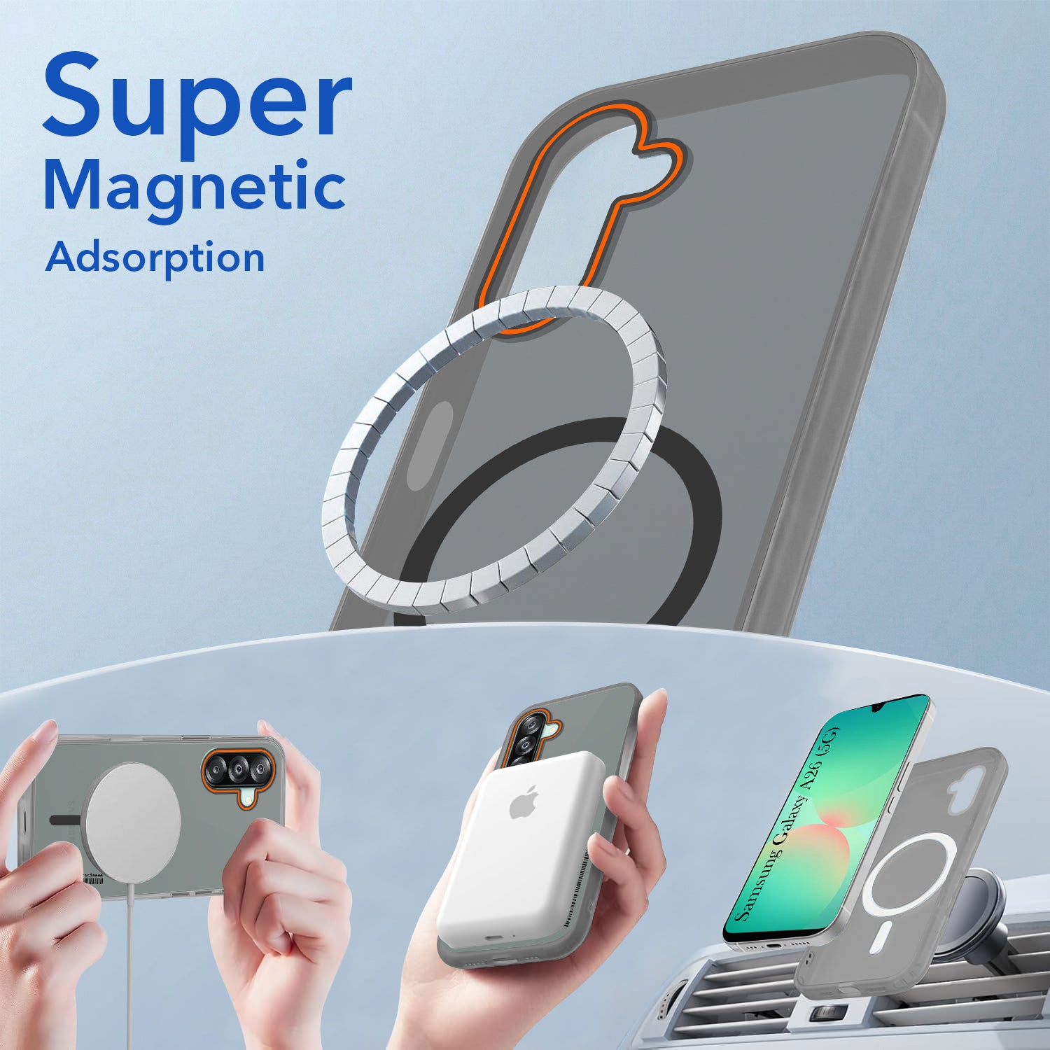For Samsung Galaxy A26 5G Back Cover Case (Soft Touch | Camera Bump Protection | MagSafe Compatible | Matte Finish)