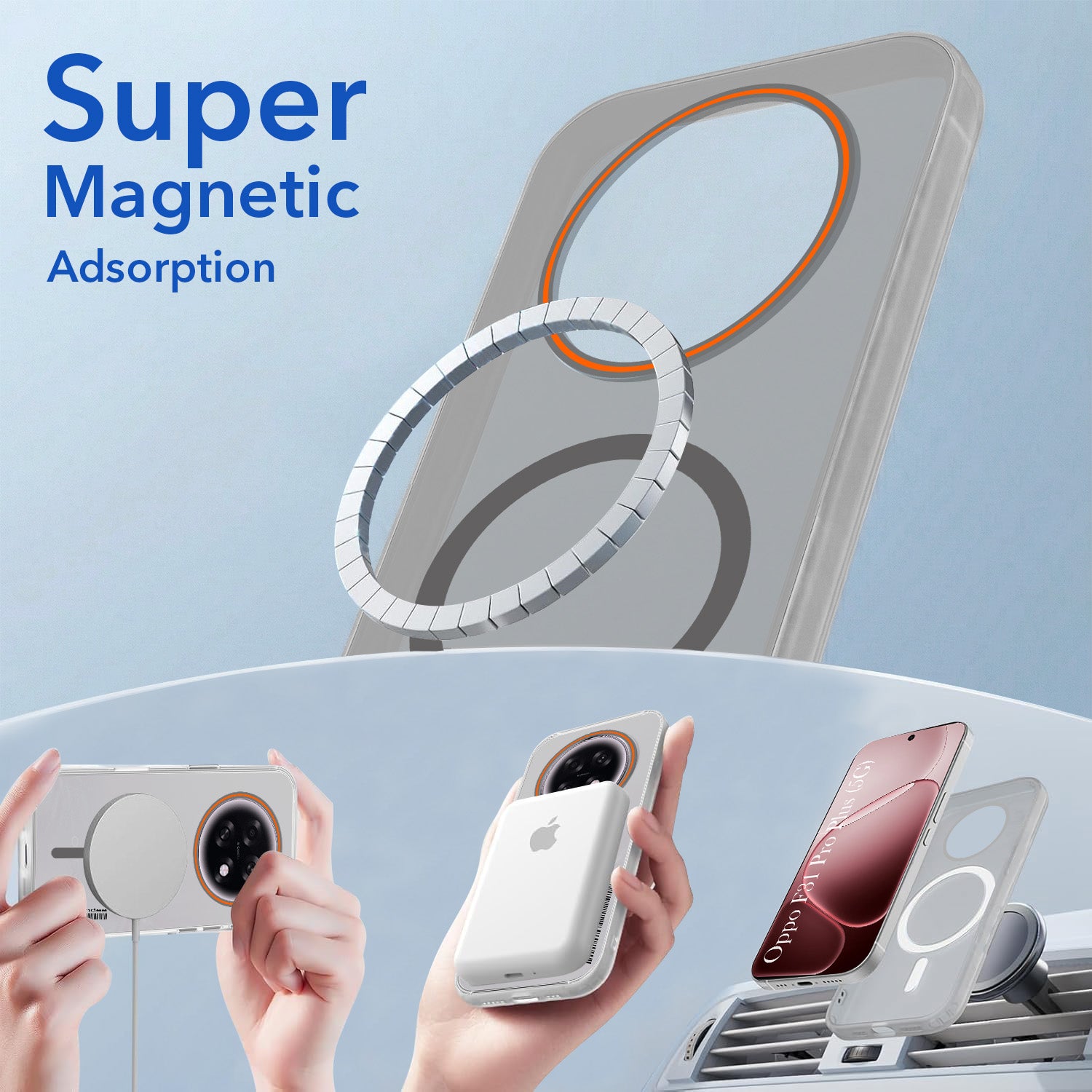 For Oppo F31 Pro Plus Back Cover Case (Soft Touch | Camera Bump Protection | MagSafe Compatible | Matte Finish)