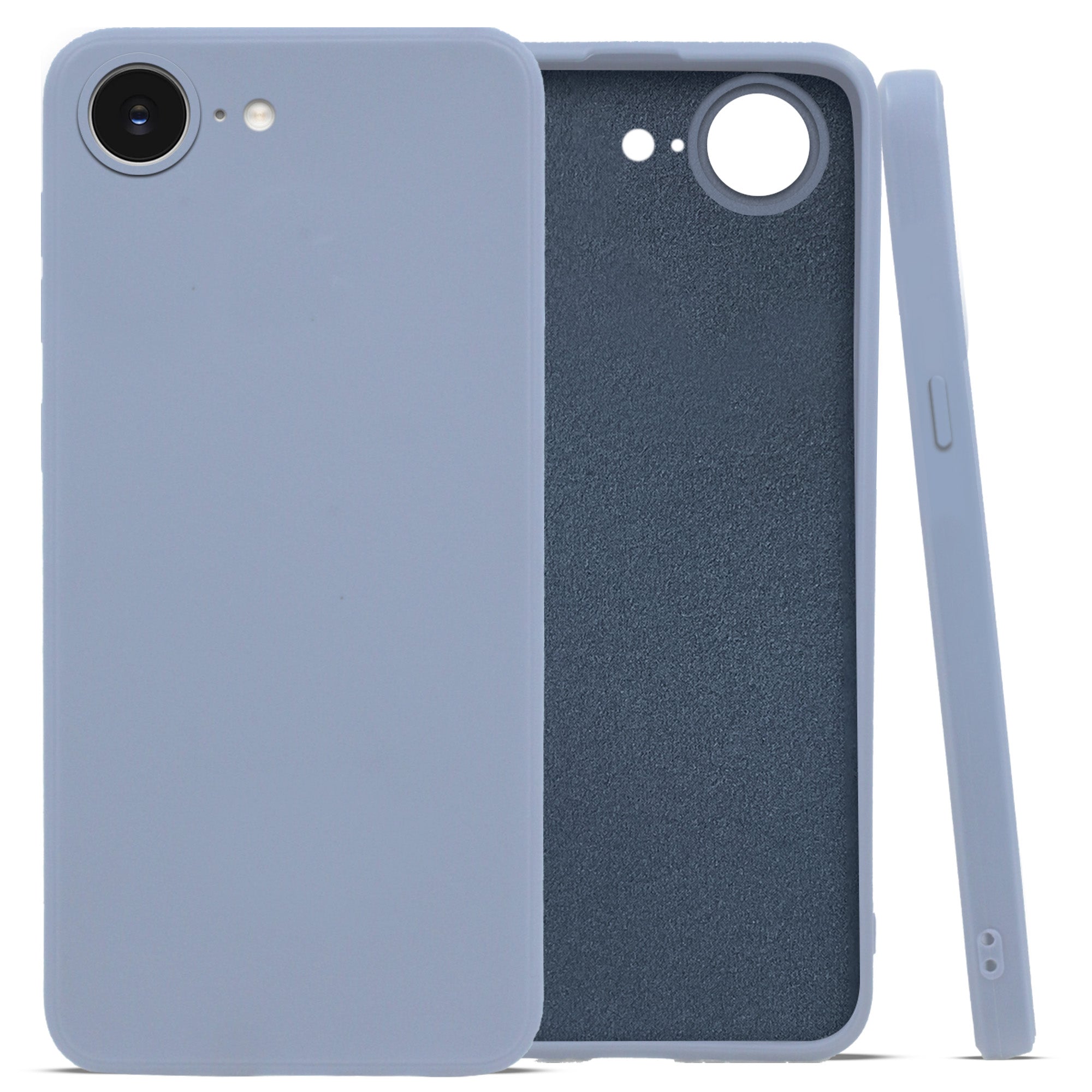 For Apple iPhone 16e | iPhone 17e Back Cover Case (Matte Finish Silicone with Inside Fiber cloth)
