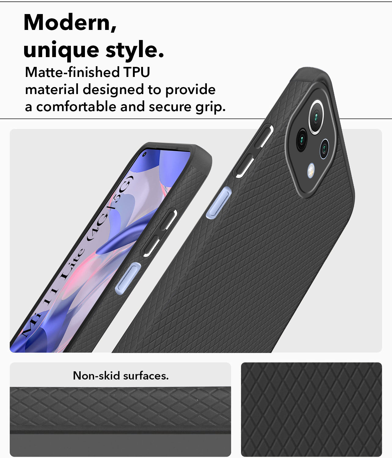 For Xiaomi Mi 11 Lite 4G | 11 Lite 5G Back Cover ( Silicone Clear Shockproof Case with Camera Protection | Soft and Flexible | Transparent)