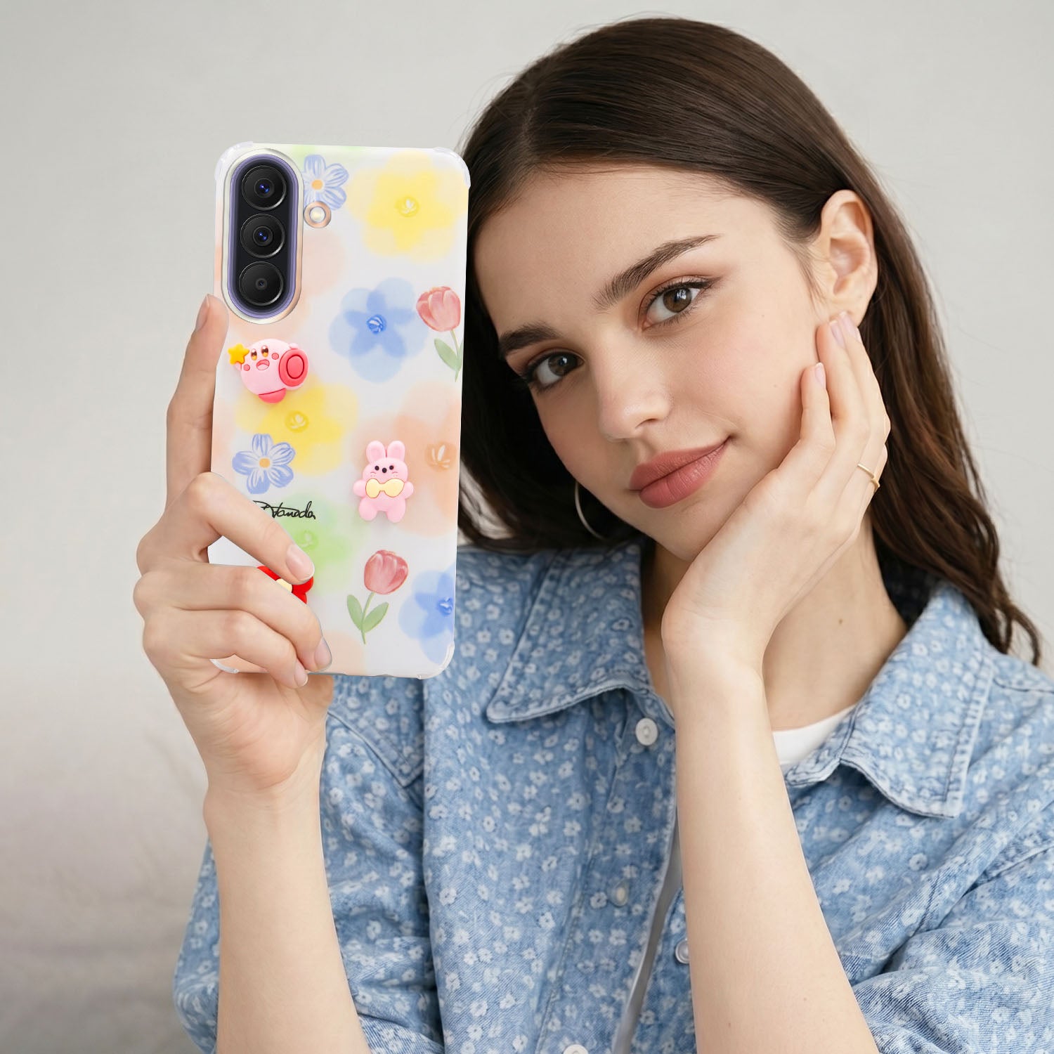 For Samsung Galaxy A37 5G Back Cover Case (3D Cute Cartoons | Hard Back Side Soft | Matte Premium Finish | HD Printing)