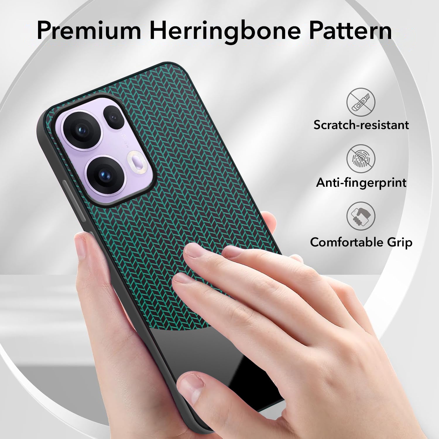 For Oppo Reno13 Pro Silicone Finish Back Cover Case (Premium Minimalist Professional Feel | Camera Protection Bump)