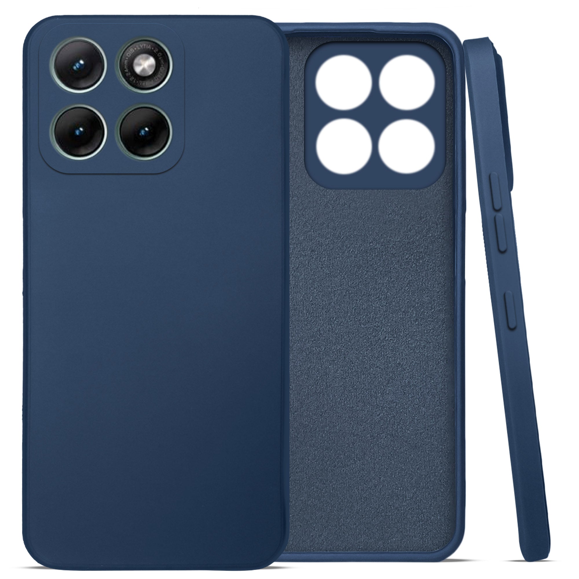 For Motorola Moto Edge 70 Fusion Back Cover Case (Matte Finish Silicone with Inside Fiber cloth)