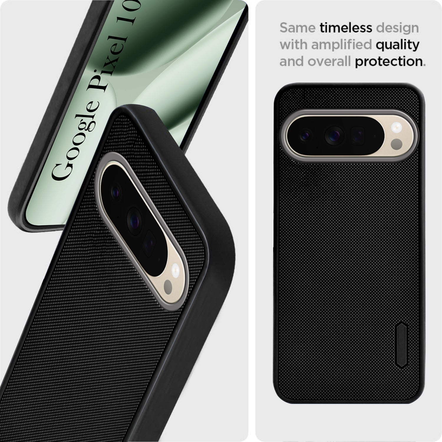 For Google Pixel 10 Pro XL Back Cover Case Rubberised (Textured Grip Design | Micro-Fiber Cloth Inside | Slim and Light Weight | Soft Touch and Feel)