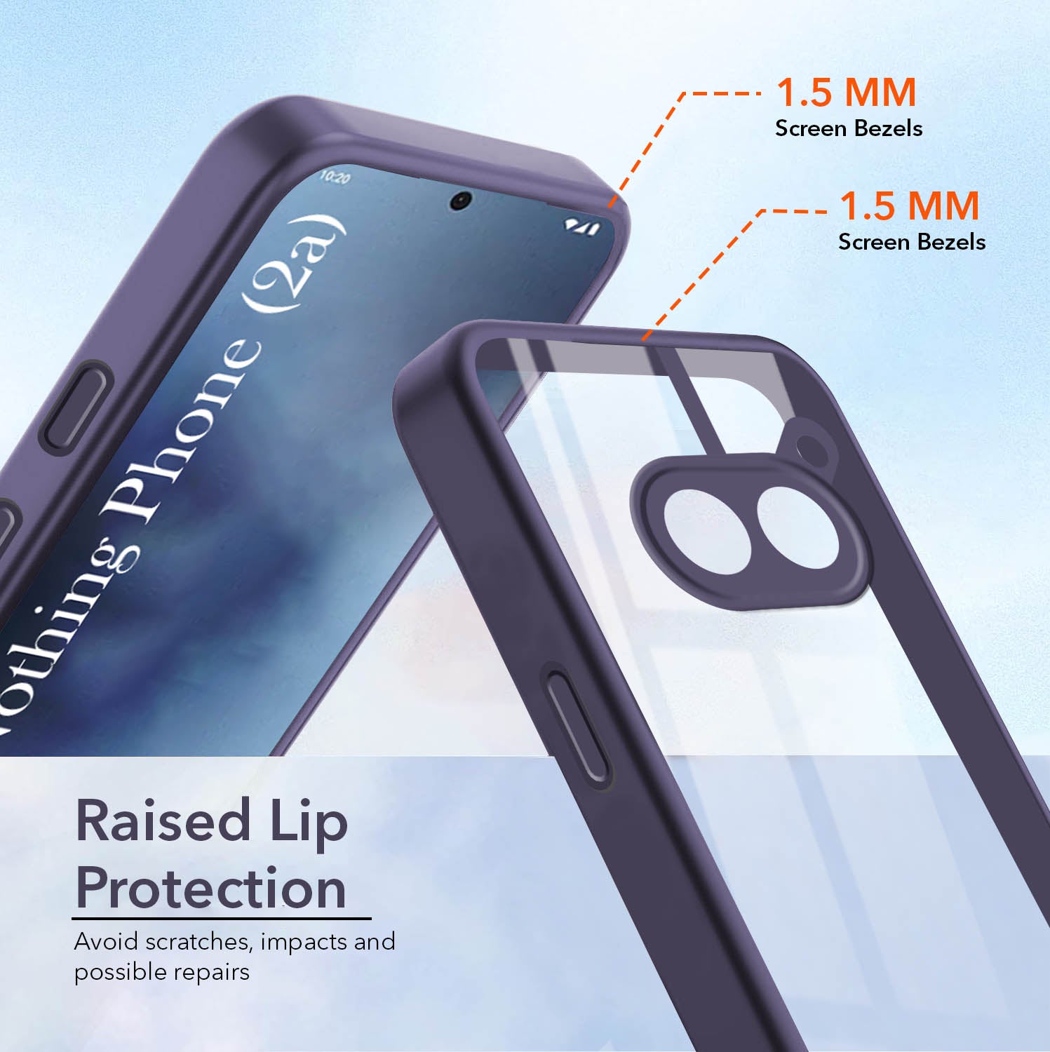 For Nothing Phone 2A 5G Back Cover Case (Lifetime Anti Yellow | Anti Scratch | Crystal Clear Shockproof)