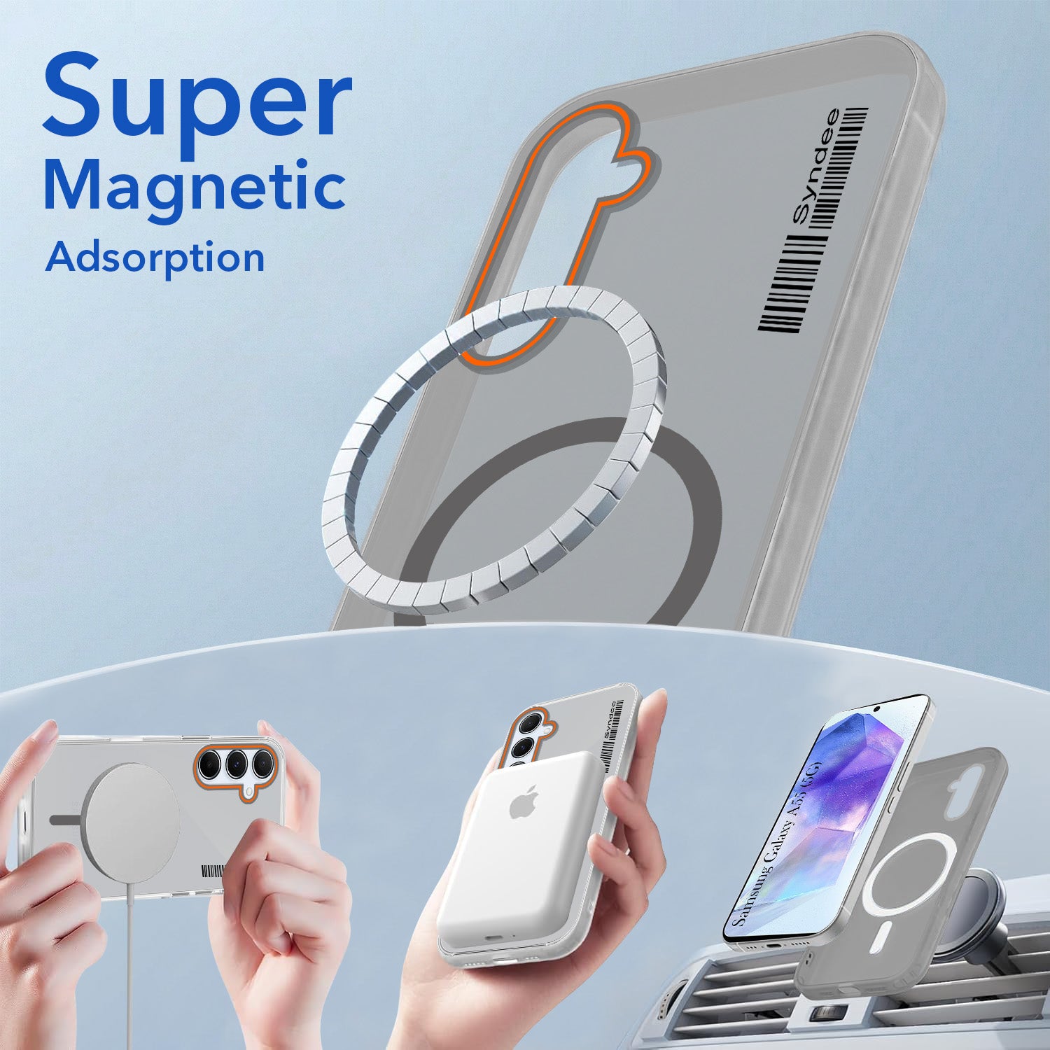 For Samsung Galaxy A55 5G Back Cover Case (Soft Touch | Camera Bump Protection | MagSafe Compatible | Matte Finish)