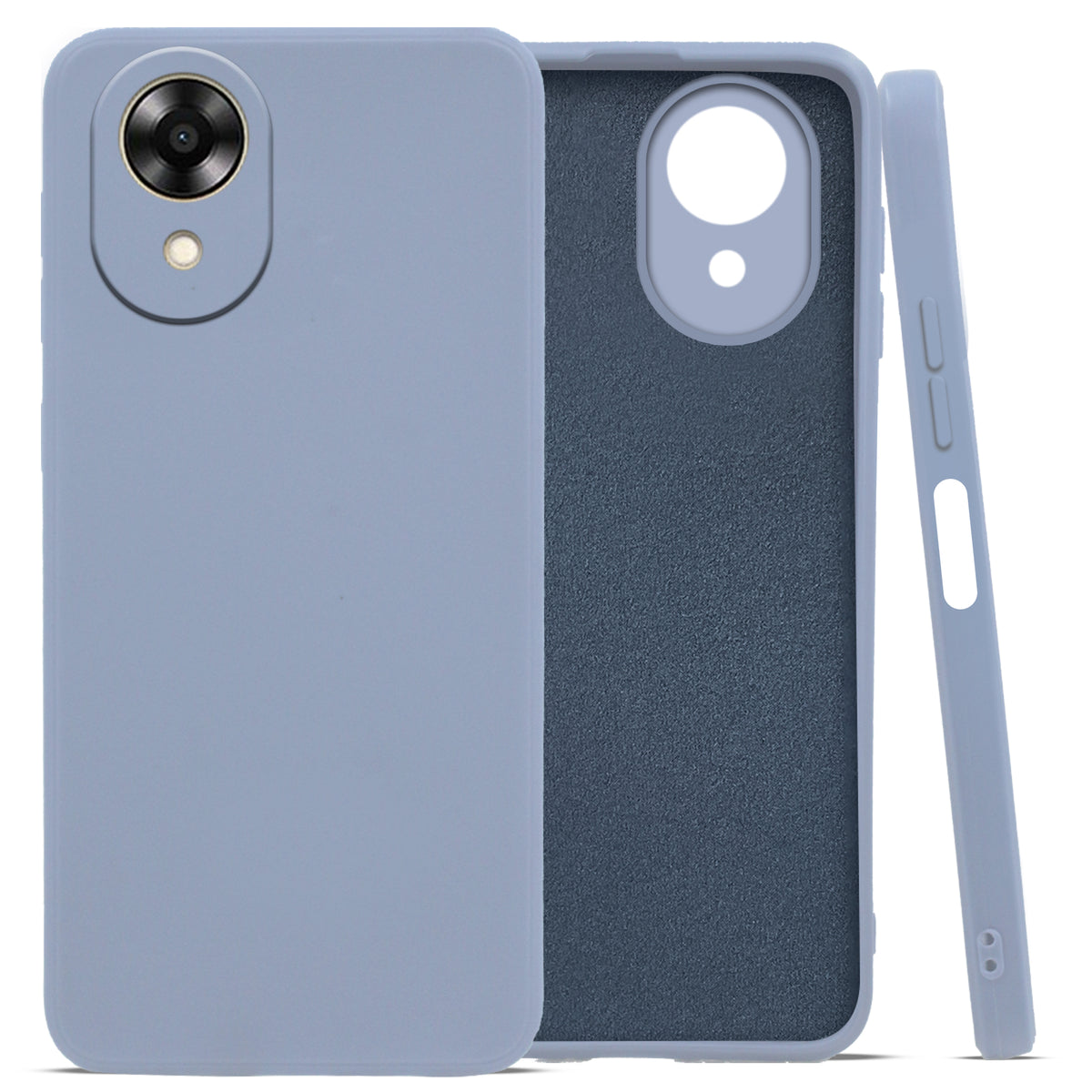 For Oppo A17K Back Cover Case (Inside Fiber Cloth | Elegant Professional Look)