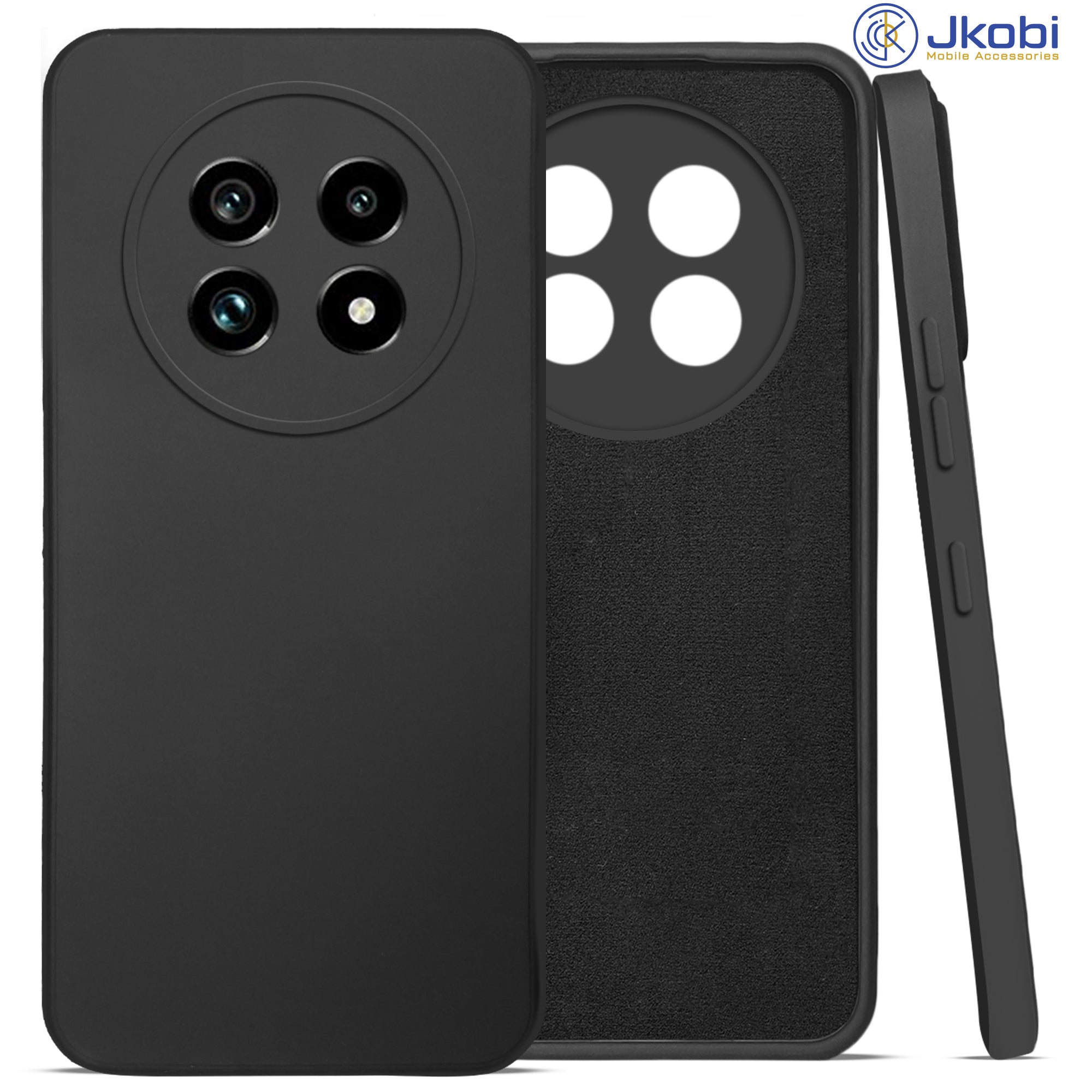 For Realme 14 Pro Lite Back Cover Case (Matte Finish Silicone with Inside Fiber cloth)