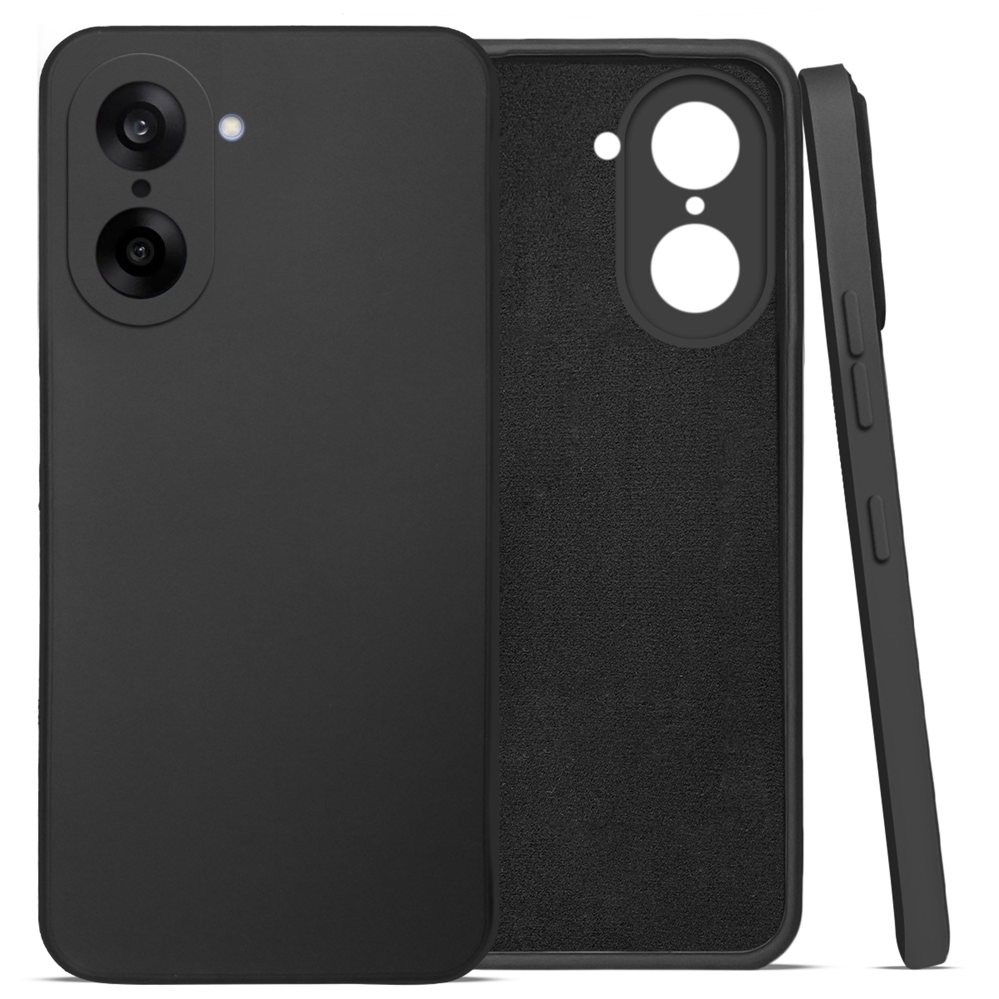 For Oneplus Nord CE 5 Back Cover Case (Matte Finish Silicone with Inside Fiber cloth)