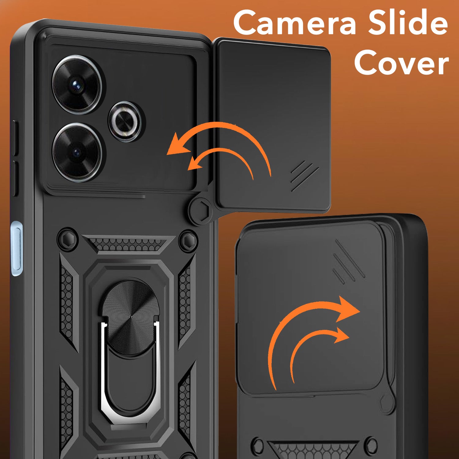 For Xiaomi Mi Redmi 13 4G | 5G Back Cover Case (Hybrid Dual Armor Polycarbonate)
