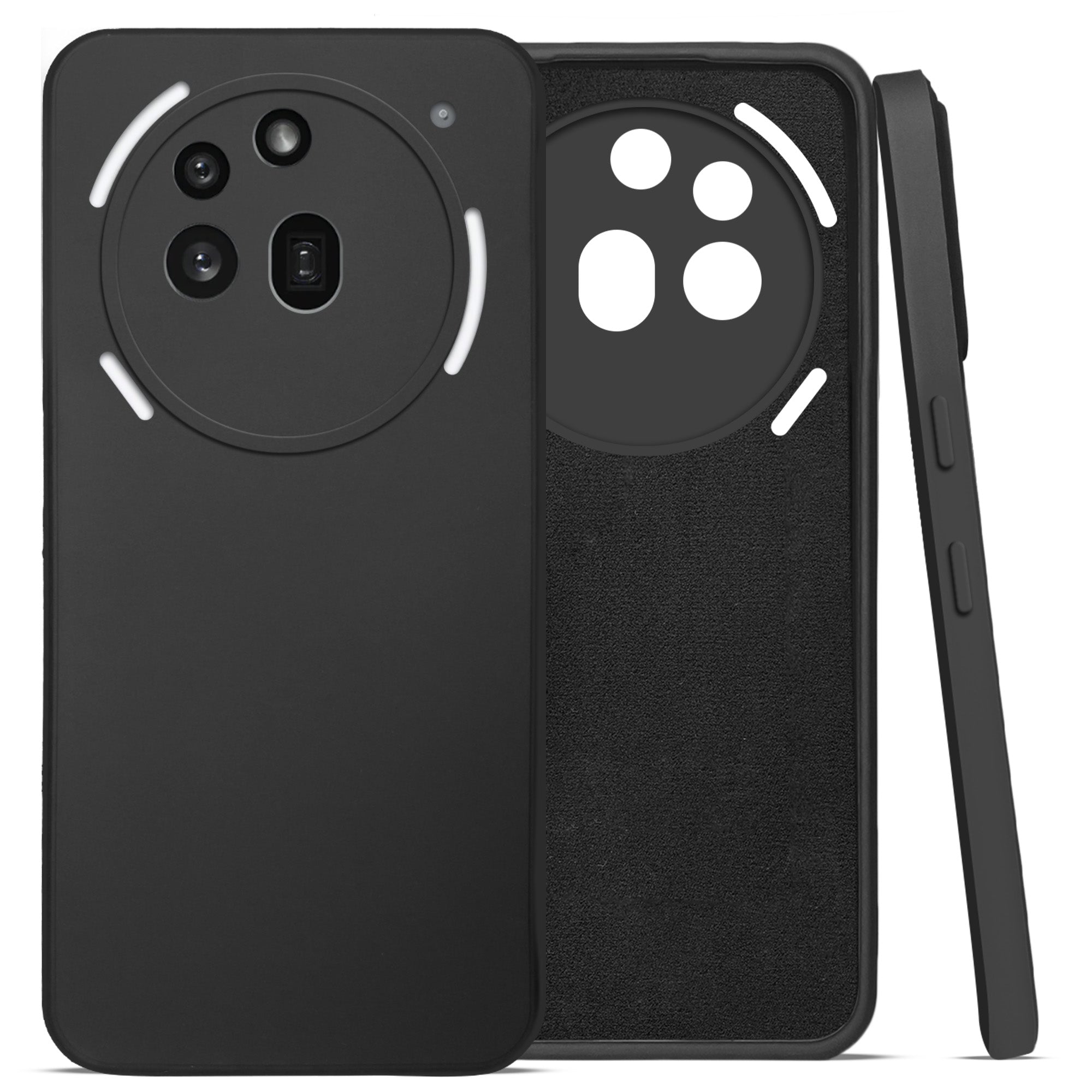 For Nothing Phone 3A Pro 5G Back Case Cover (Inside Fiber cloth with Matte Finish Silicone)