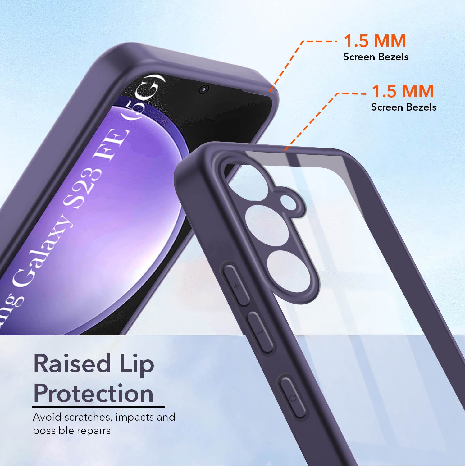 For Samsung Galaxy S23 FE 5G Back Cover Case (Lifetime Anti Yellow | Anti Scratch | Crystal Clear Shockproof)
