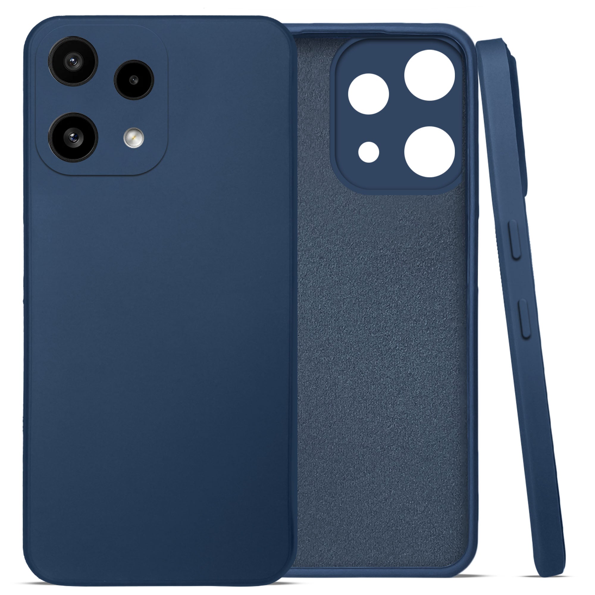 For Nothing Phone 3A Lite Back Cover Case (Matte Finish Silicone with Inside Fiber cloth)