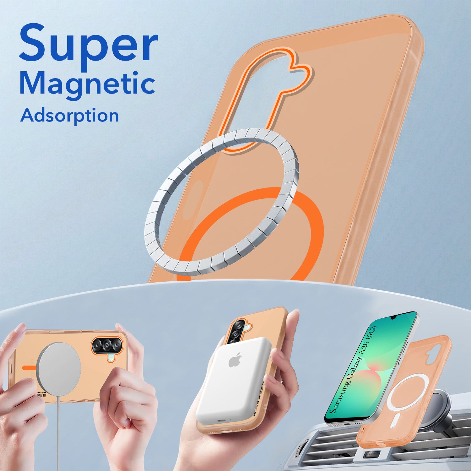 For Samsung Galaxy A26 5G Back Cover Case (Soft Touch | Camera Bump Protection | MagSafe Compatible | Matte Finish)