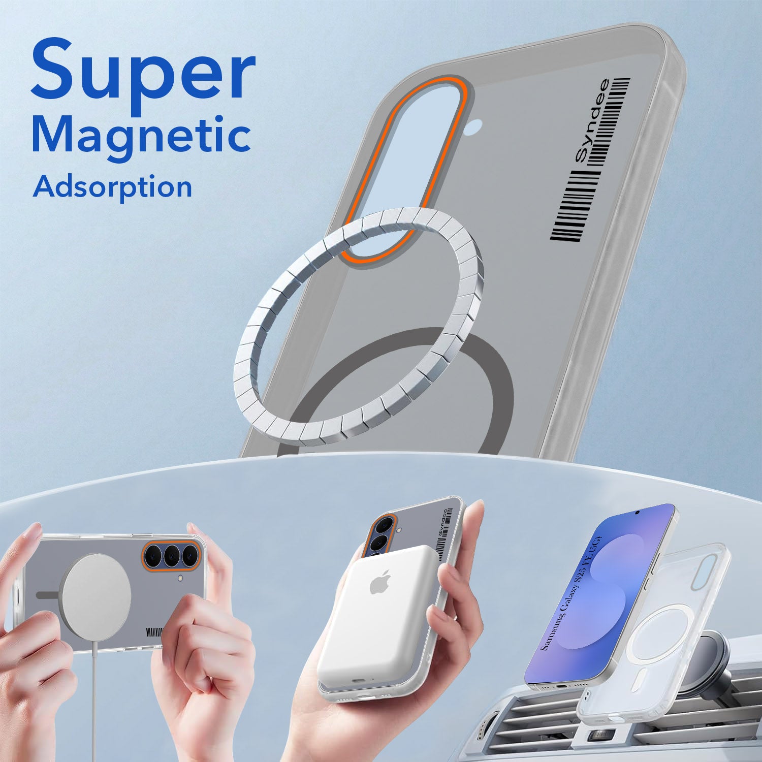 For Samsung Galaxy S25 FE Back Cover Case (Soft Touch | Camera Bump Protection | MagSafe Compatible | Matte Finish)