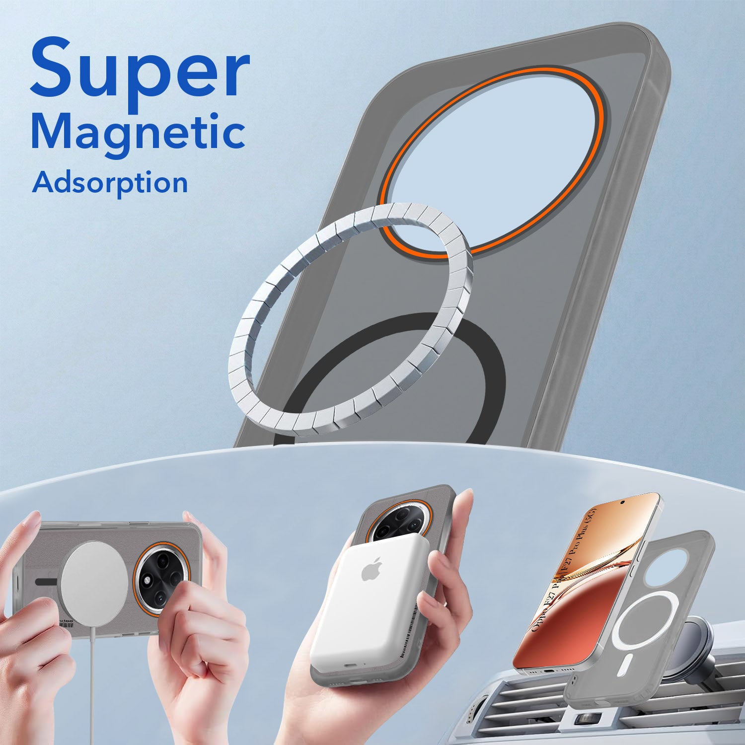 For Oppo F27 Pro | Oppo F27 Pro Plus Back Cover Case (Soft Touch | Camera Bump Protection | MagSafe Compatible | Matte Finish)