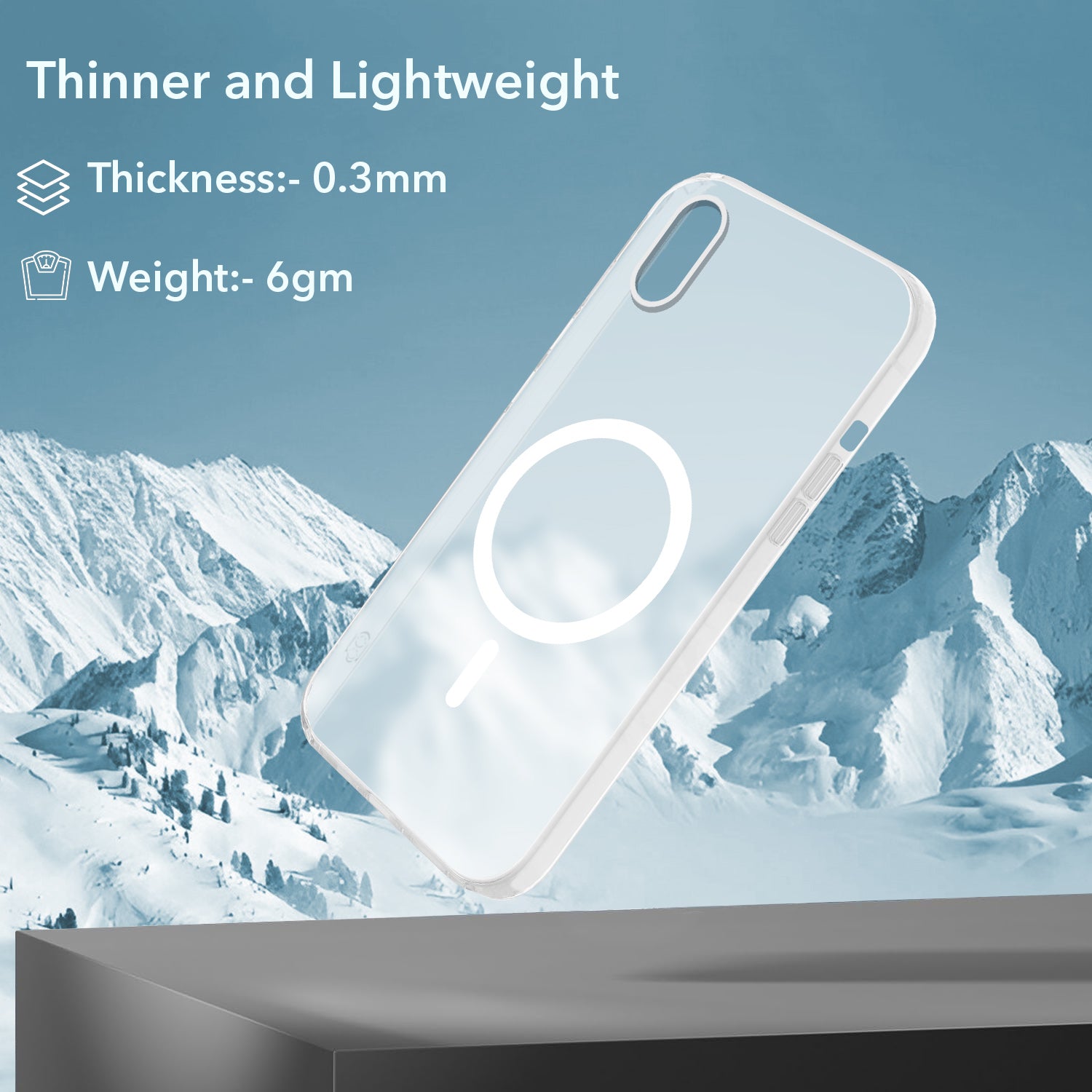 For Apple iPhone Xs Back Cover Case (Frosted Matte Feel | MagSafe Compatible Wireless Charging | Polycarbonate Material)